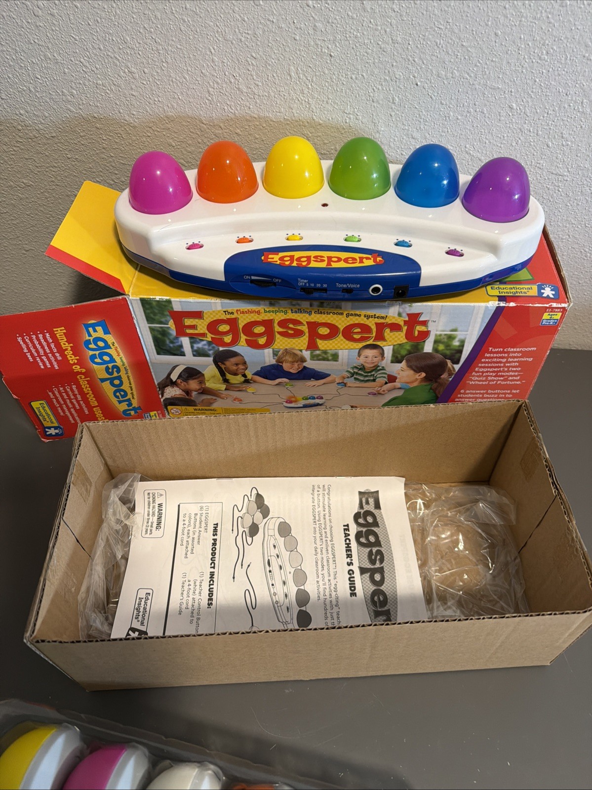 Eggspert Educational System Quiz Tool Buzzer Classroom Homeschool Games TeacherJ