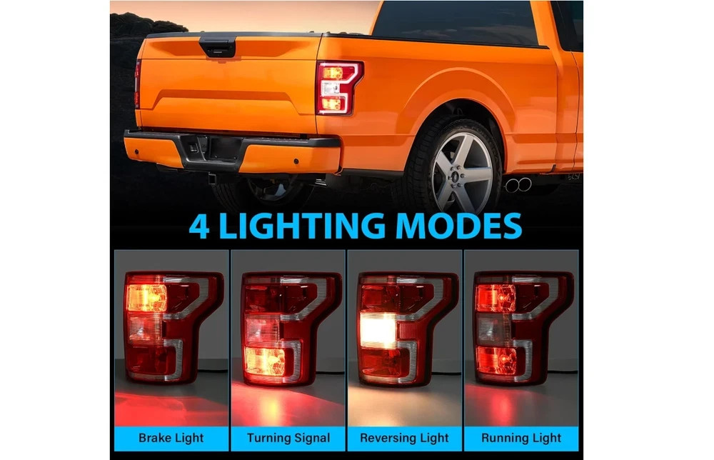 F150 Tail Lights Assembly, Compatible with 2018-2020 Ford F-150, Right Passenger