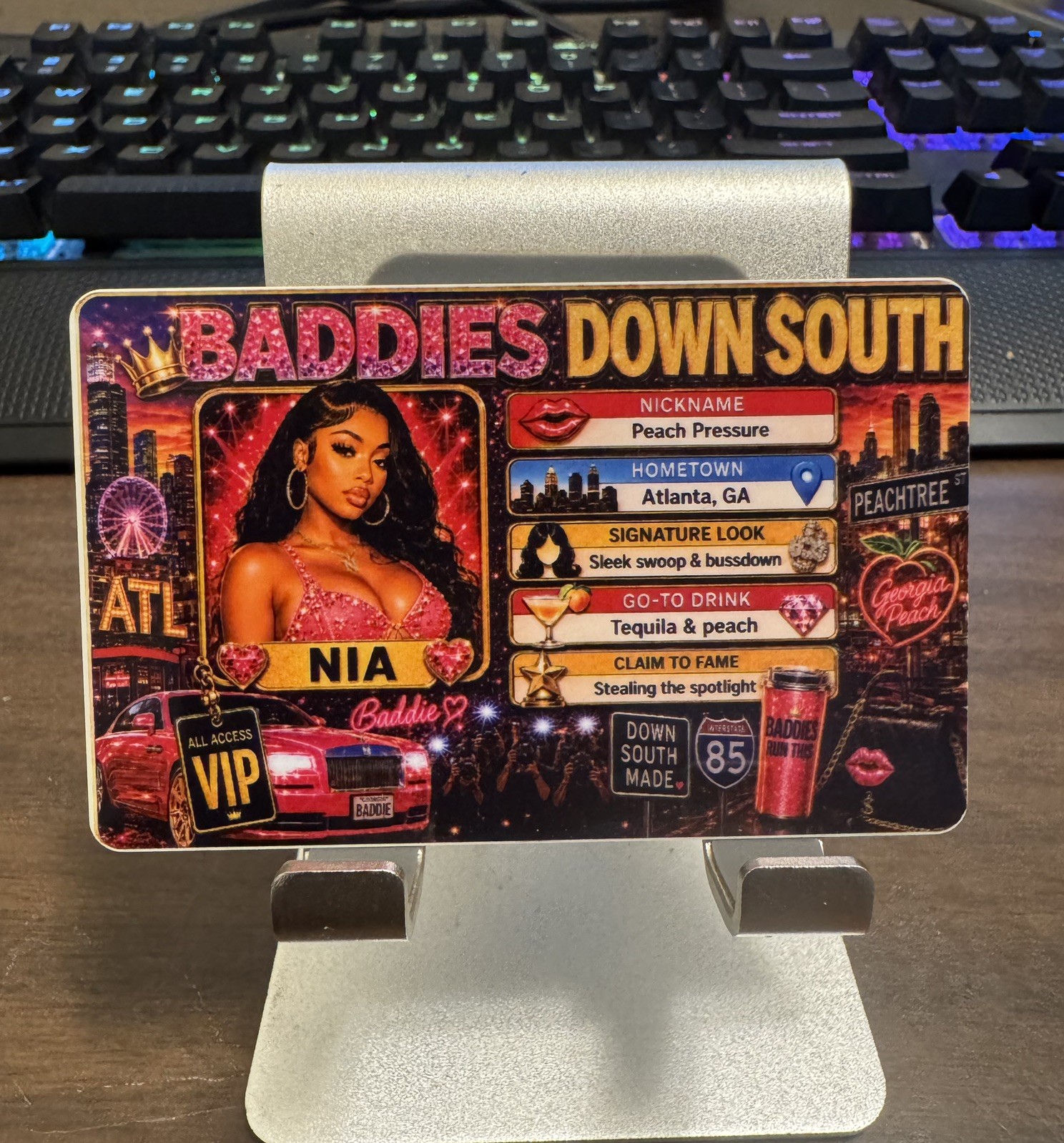 Custom Baddies Novelty PVC Card – Personalized Glam Wallet Keepsake