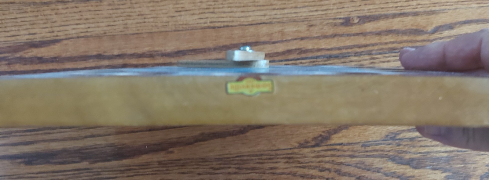 VINTAGE (1950’S/60’S?) ALL WOOD SOMERVILLE KIDS CLOCK & TIME TEACHING TOY