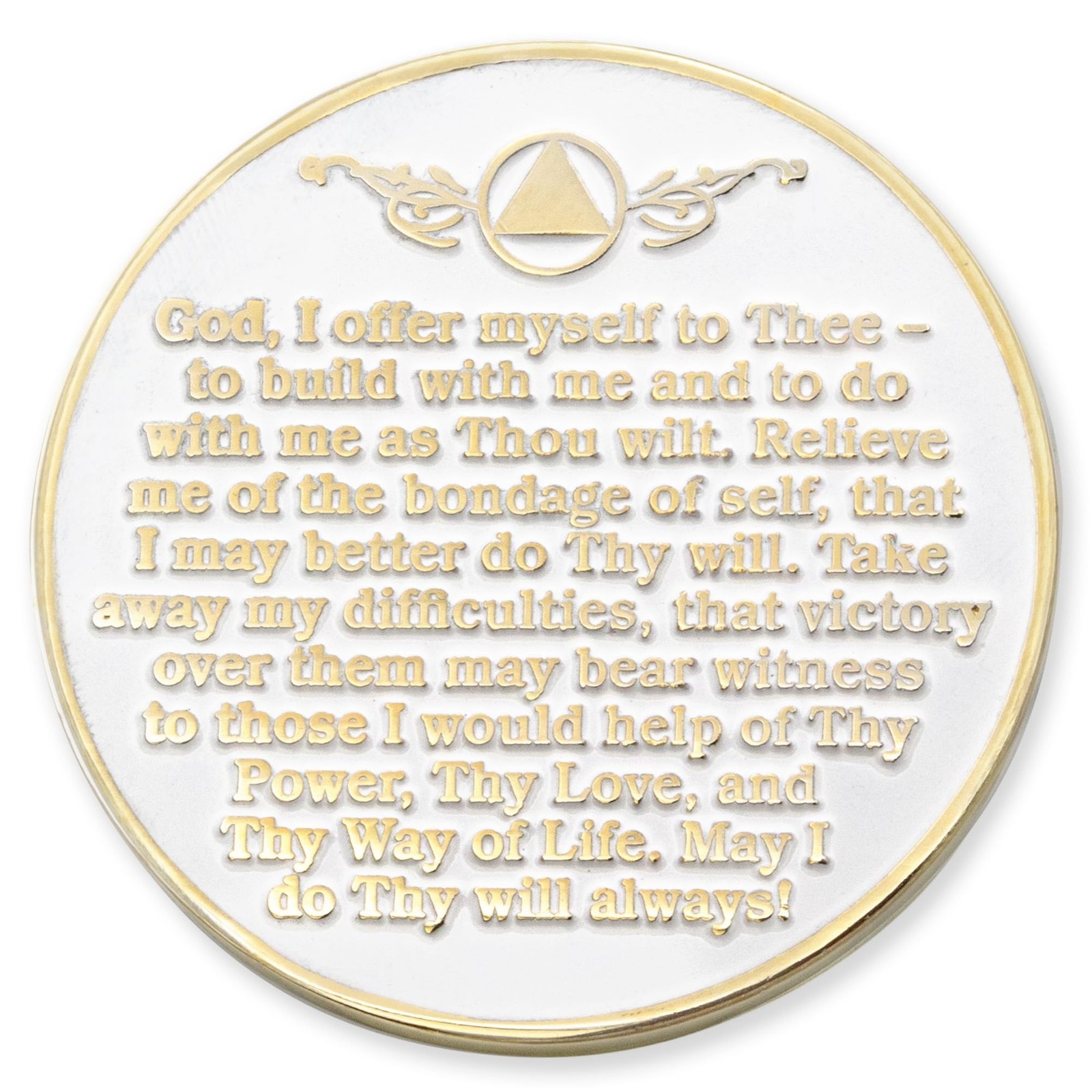 1 to 50 Year Twisted Tree of Life Sobriety Coin – Gold Plated AA Chips & Meda…