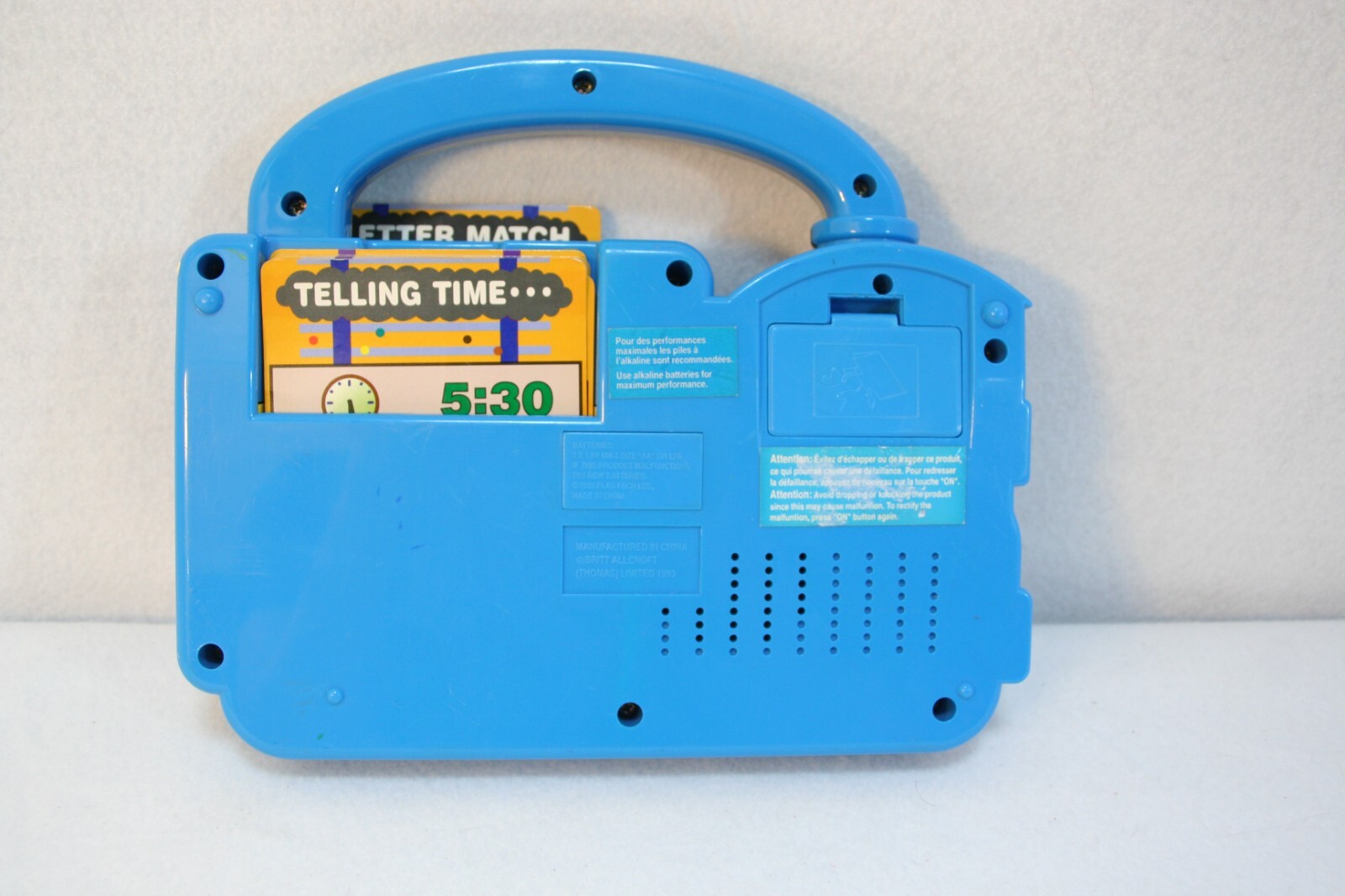 VTG Thomas the Tank Engine Little Teacher w/Cards Learning Activity Toy WORKS