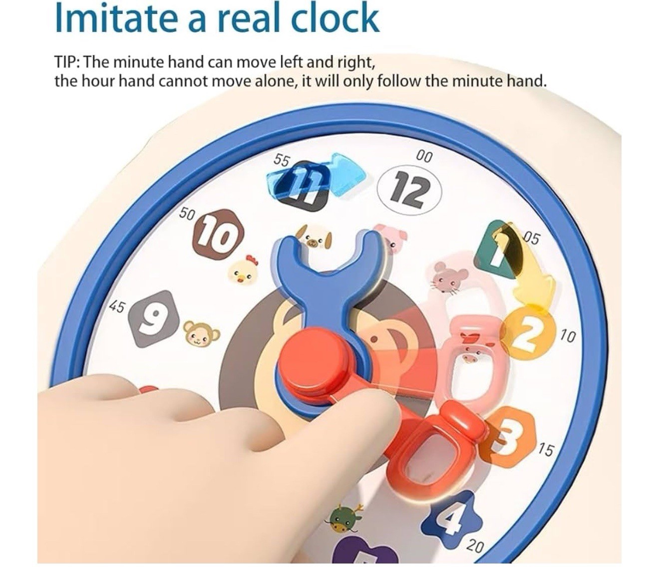 🚨 NEW – Learning Machine Clock Interactive Educational Multiple Cognition Toy