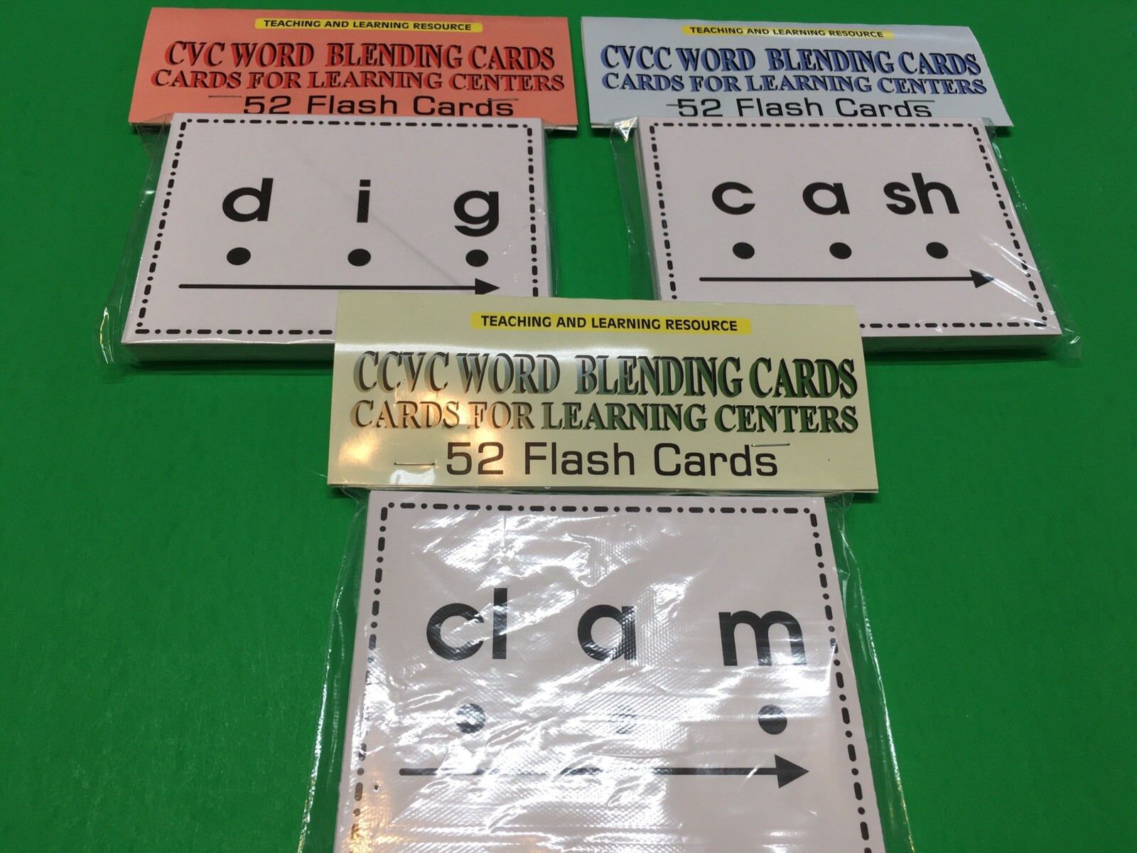Word Blending Cards Set Of 3 Phonics Reading Activity For Kindergarten