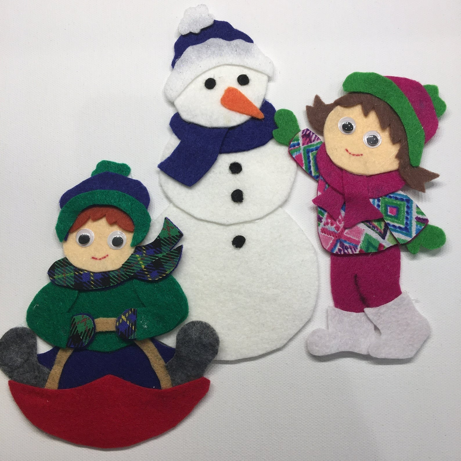 Winter Fun – Celebrate Snowy Days – Sample Set for Felt /Flannel Board Play