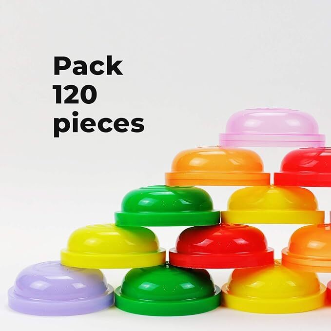 2 Inch Frosty-Clear Acorn Capsules Empty Assorted Colors Plastic Capsules 51 MM