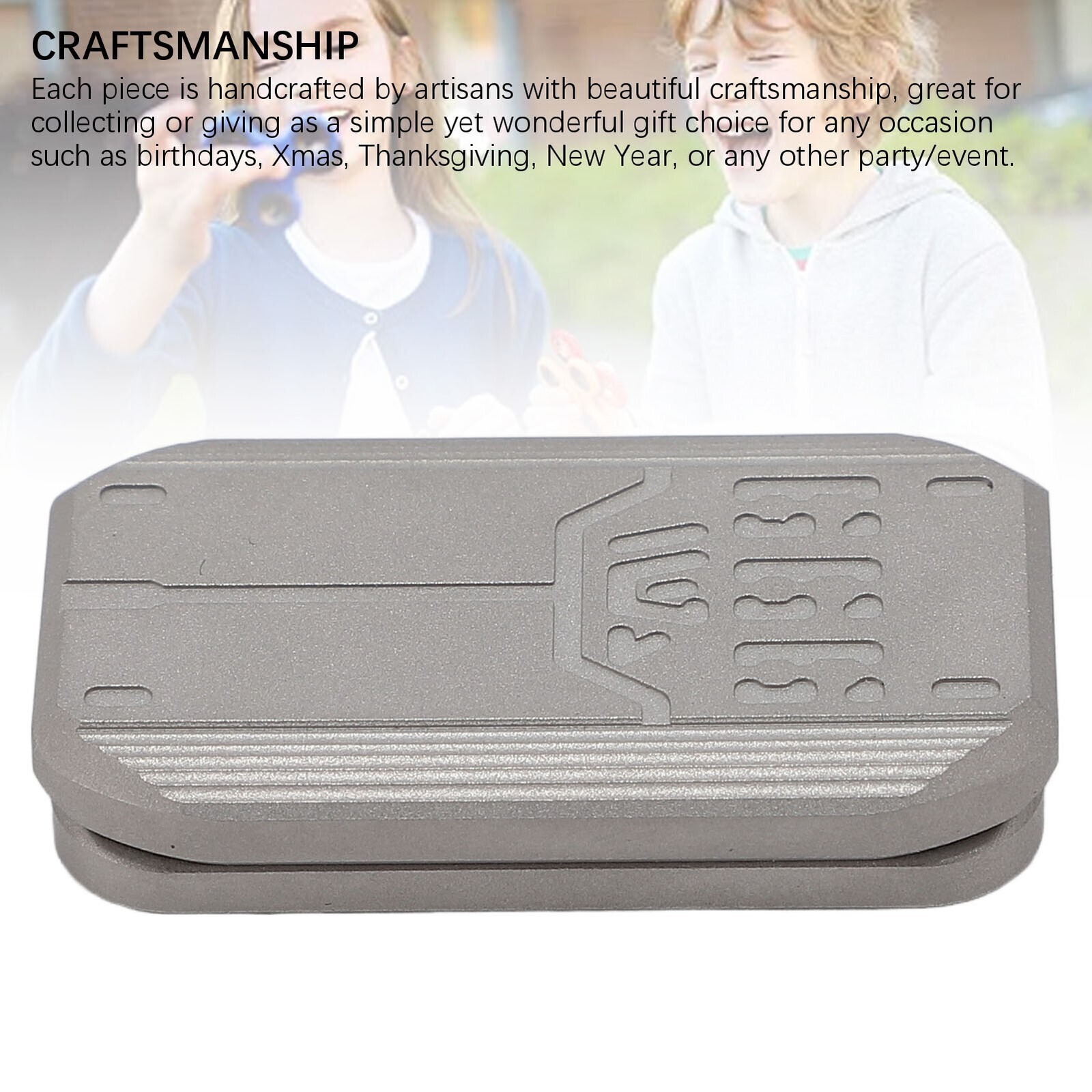 Metal Haptic Push Slider Stainless Steel Enhancing Attention Portable Push Card