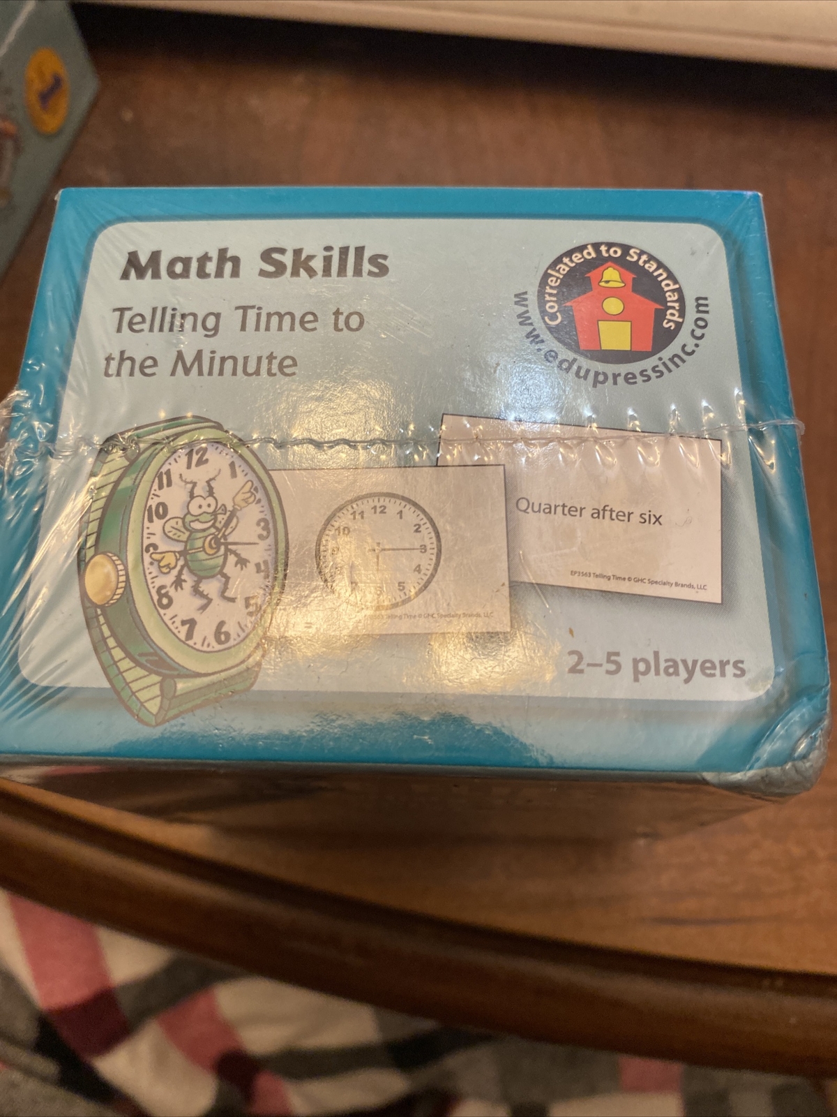 Edupress Math Skills Telling Time To the minute 2-5 Players Grades 2+ SEALED