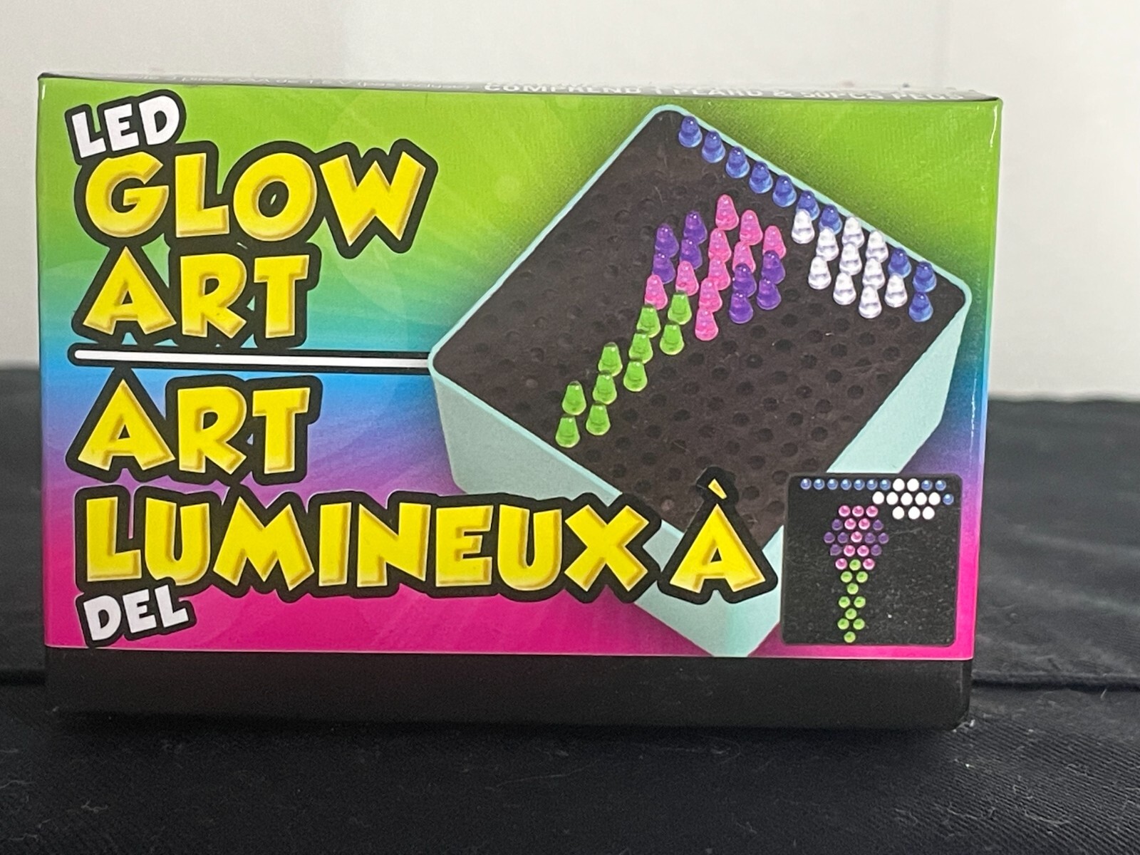 New LED Mini Glow Art Board & Pegs for Ages 5 and Up.
