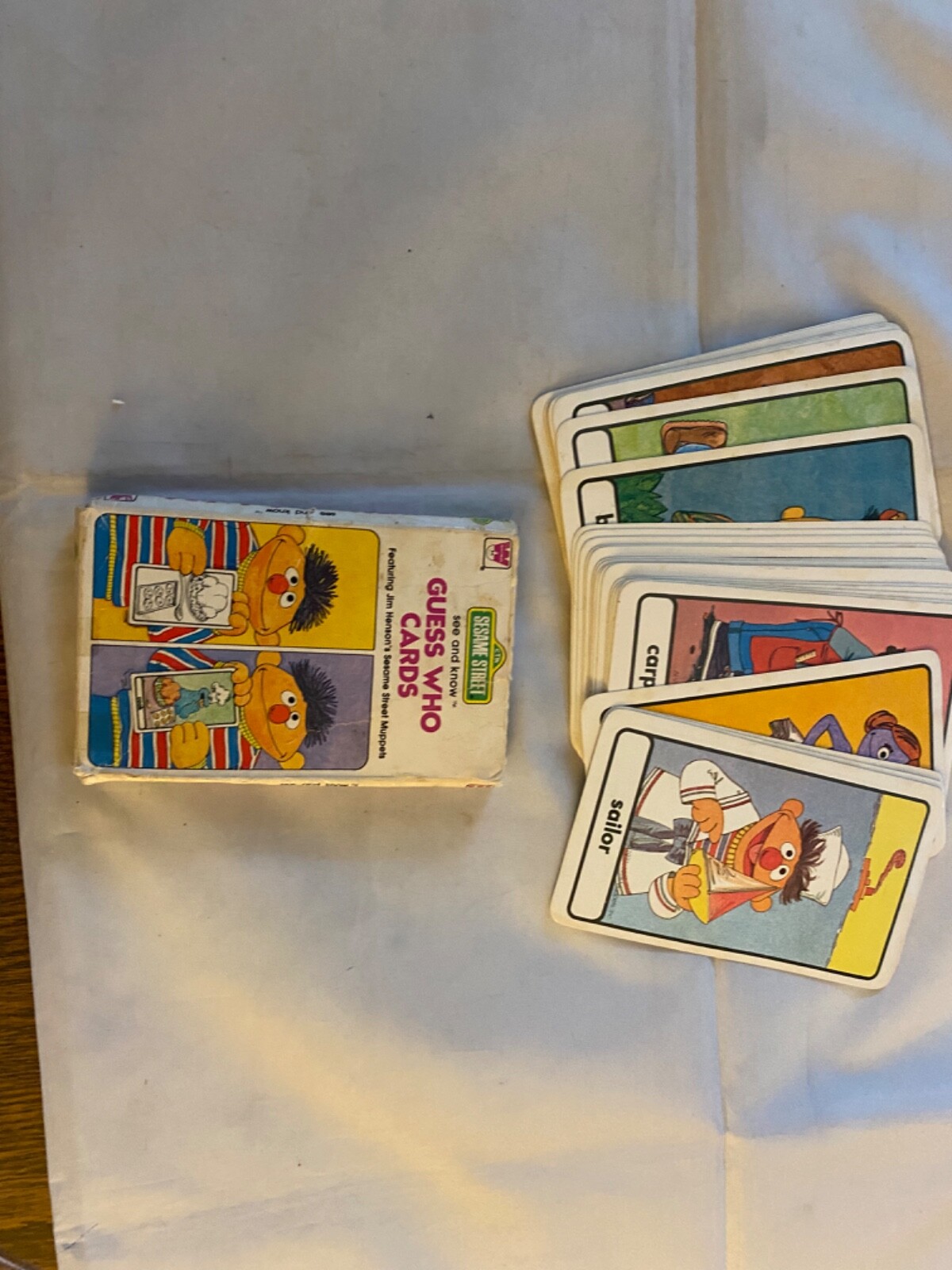 Vintage 1978 sesame street flashcards