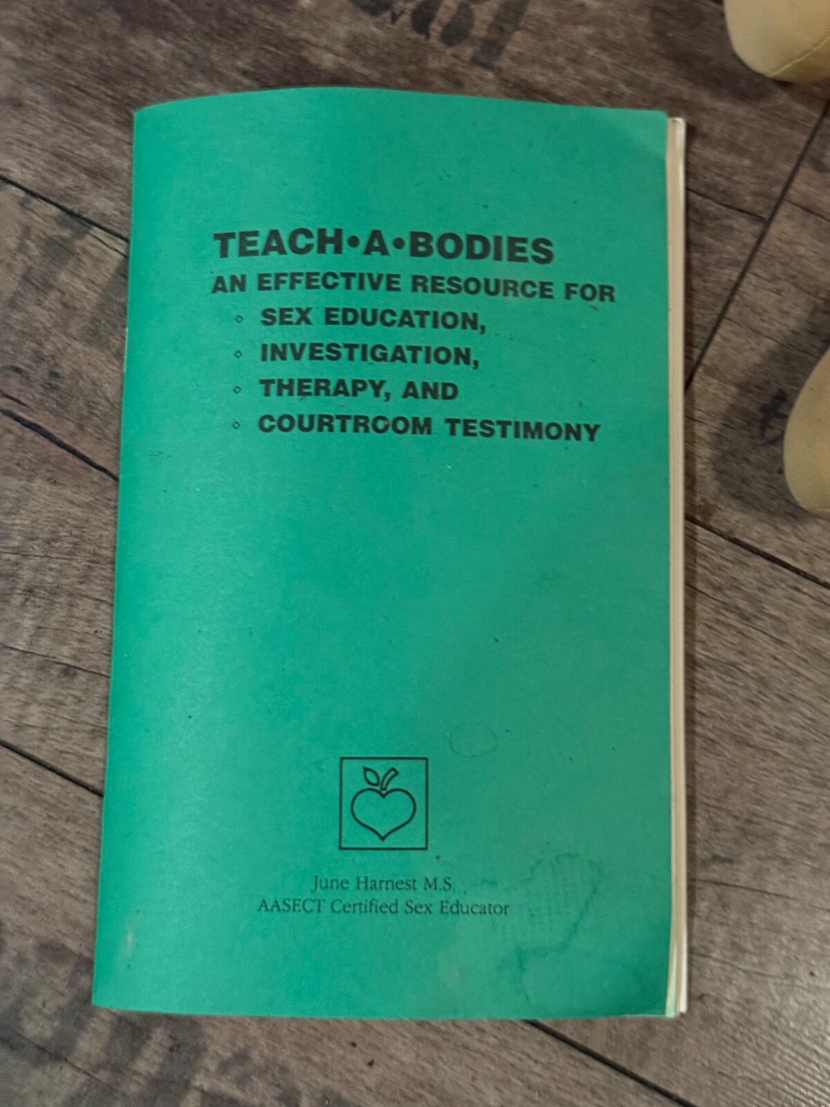 Original 80’s June Harnest Family Dolls Educational Teach A Bodies Booklet & Bag