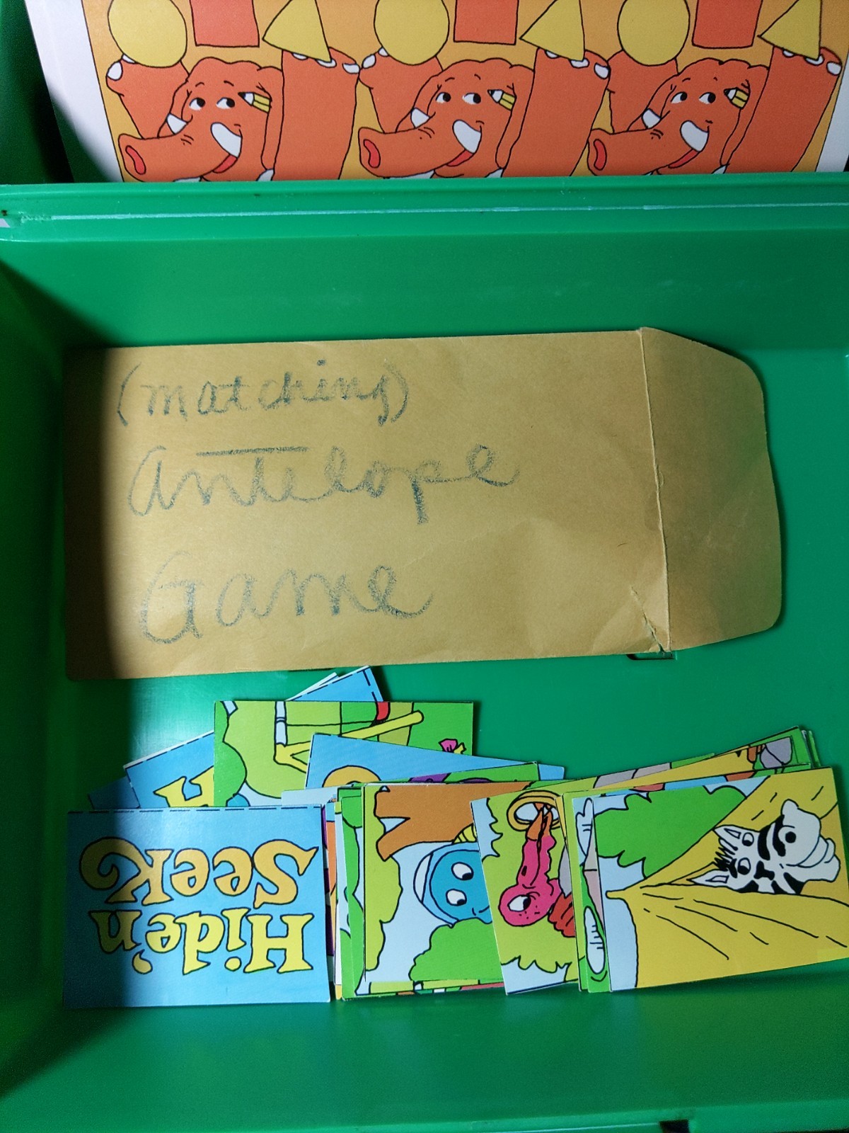 Vintage Sweet Pickles Preschool Program Learning Case Activity Bus With Cards