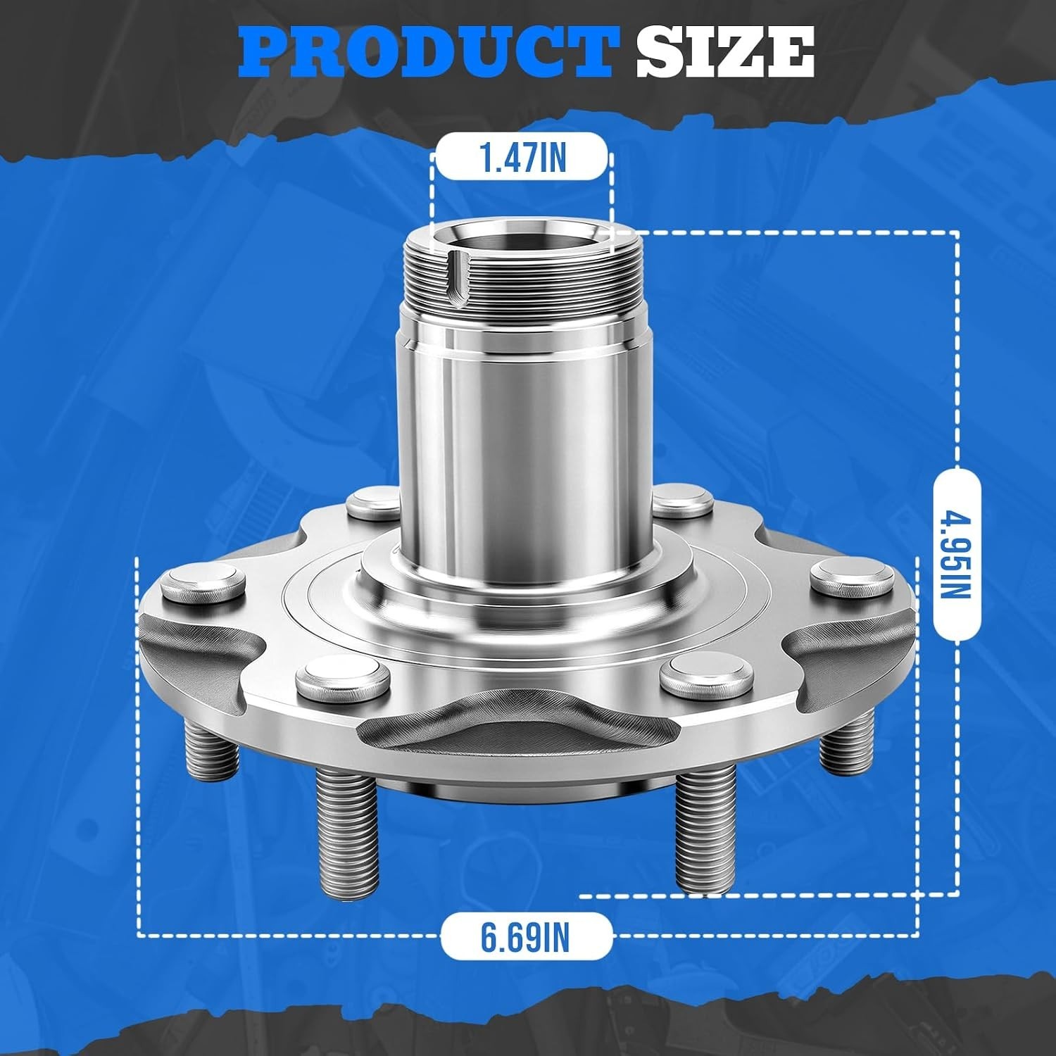 2 Front Wheel Hub Bearing Kits Fit for 2000-2006 Tacoma 2.7L 1999