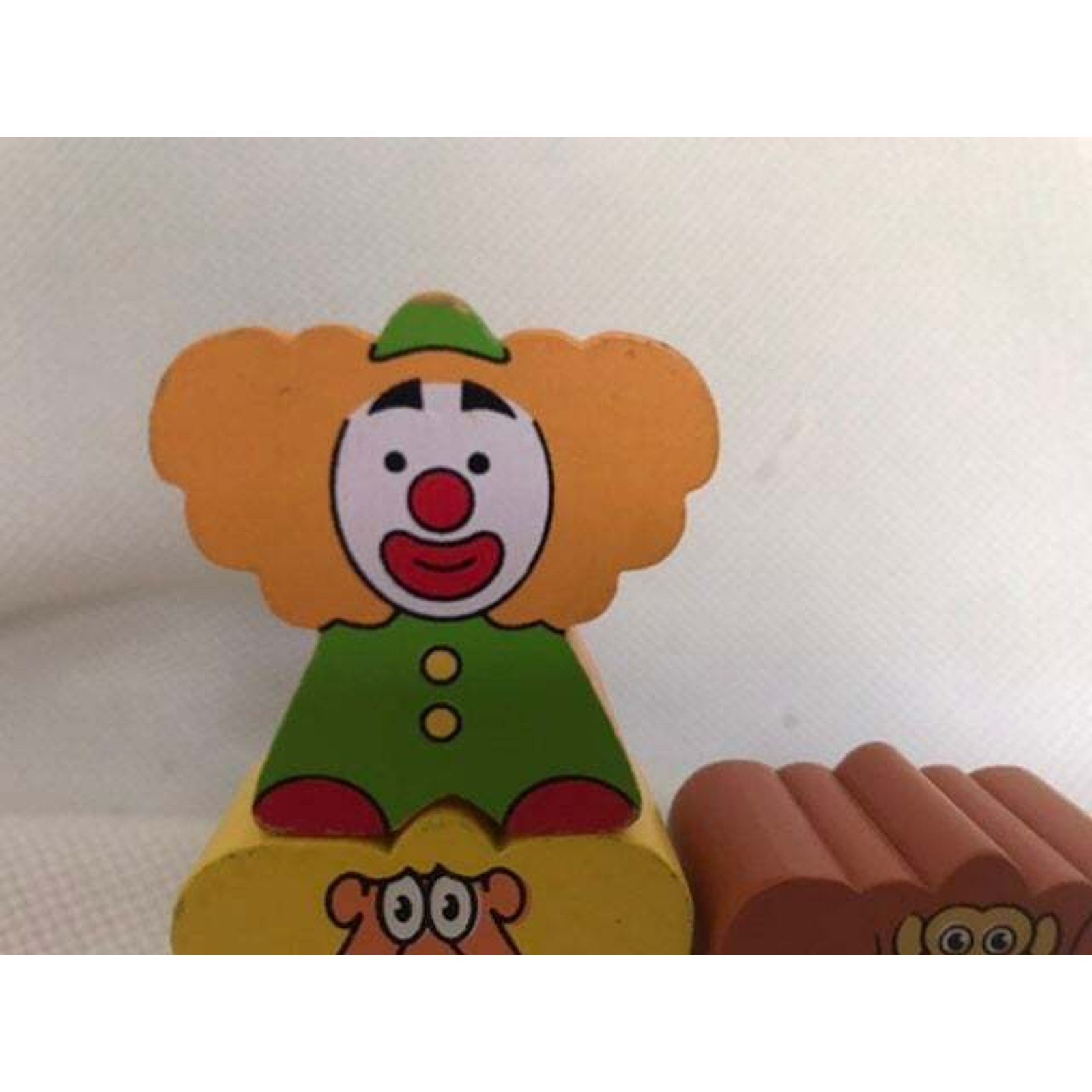 Colorful Wooden Block Circus Elephants – Animals for stacking and creative play