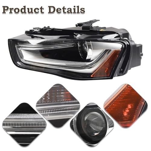 13-16 Audi A4 S4 HID/Xenon Non-AFS Projector Headlight Left Driver AU2502181