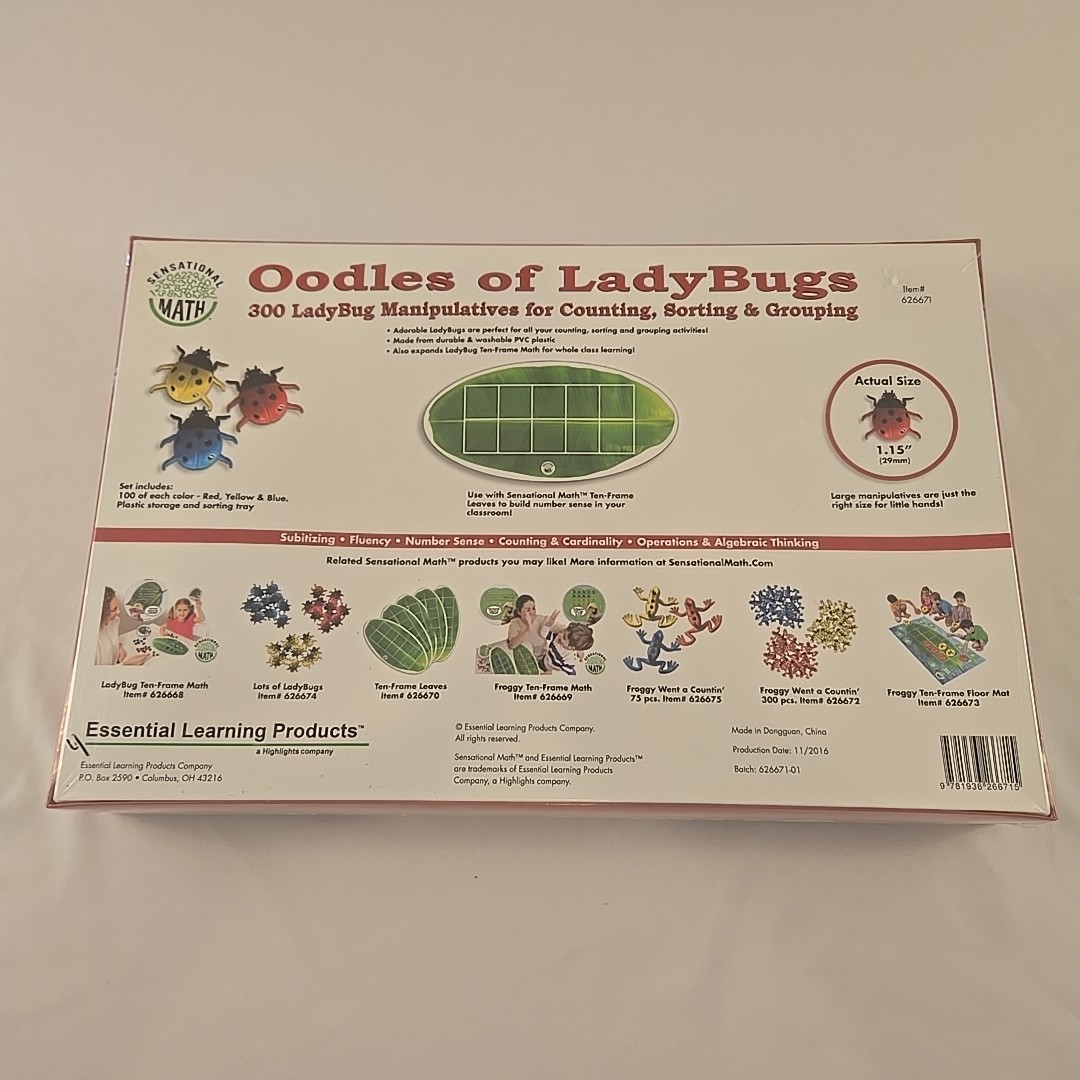 Essential Learning Products Oodles Of Ladybugs 300 Pieces (New In Plastic)