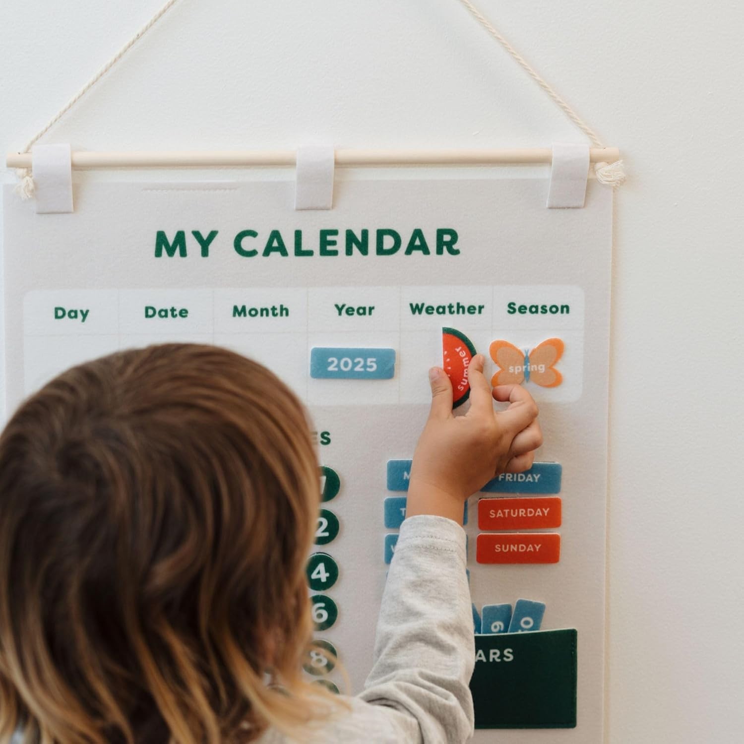 Kids Learning Calendar Preschool Homeschool Months Days Weather Decor