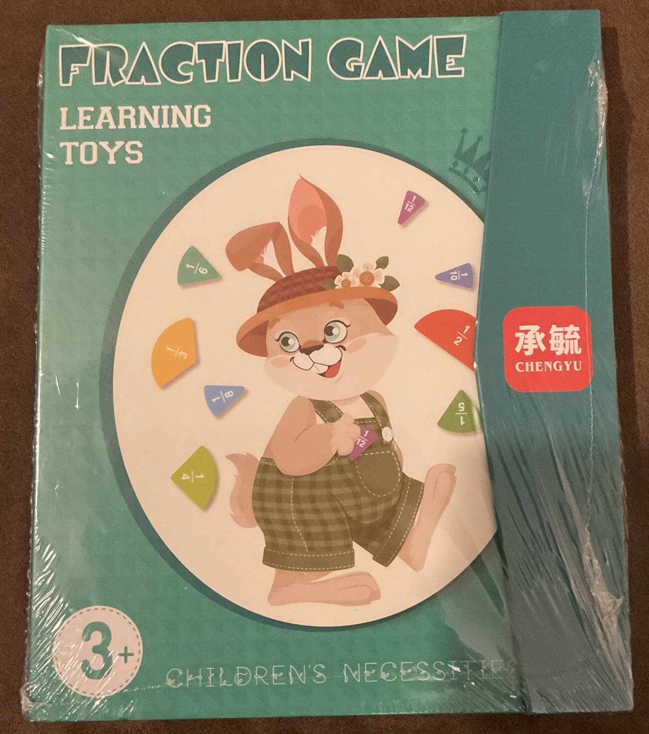 Fraction Game Learning Toys Book 3+