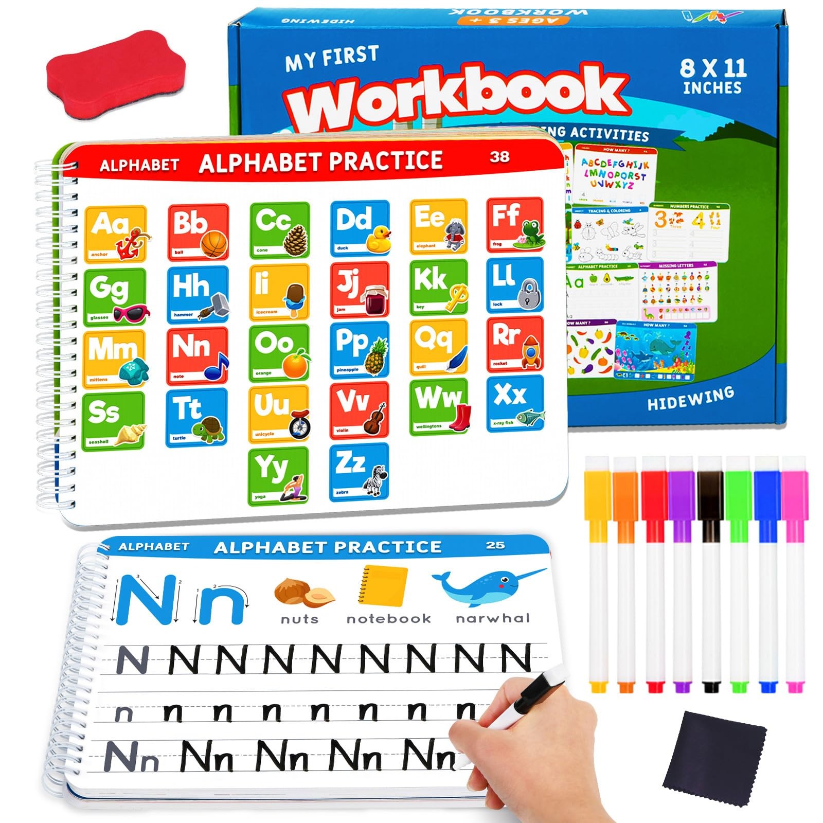 Preschool Learning Activities Educational Workbook: Preschool Handwriting Tra…
