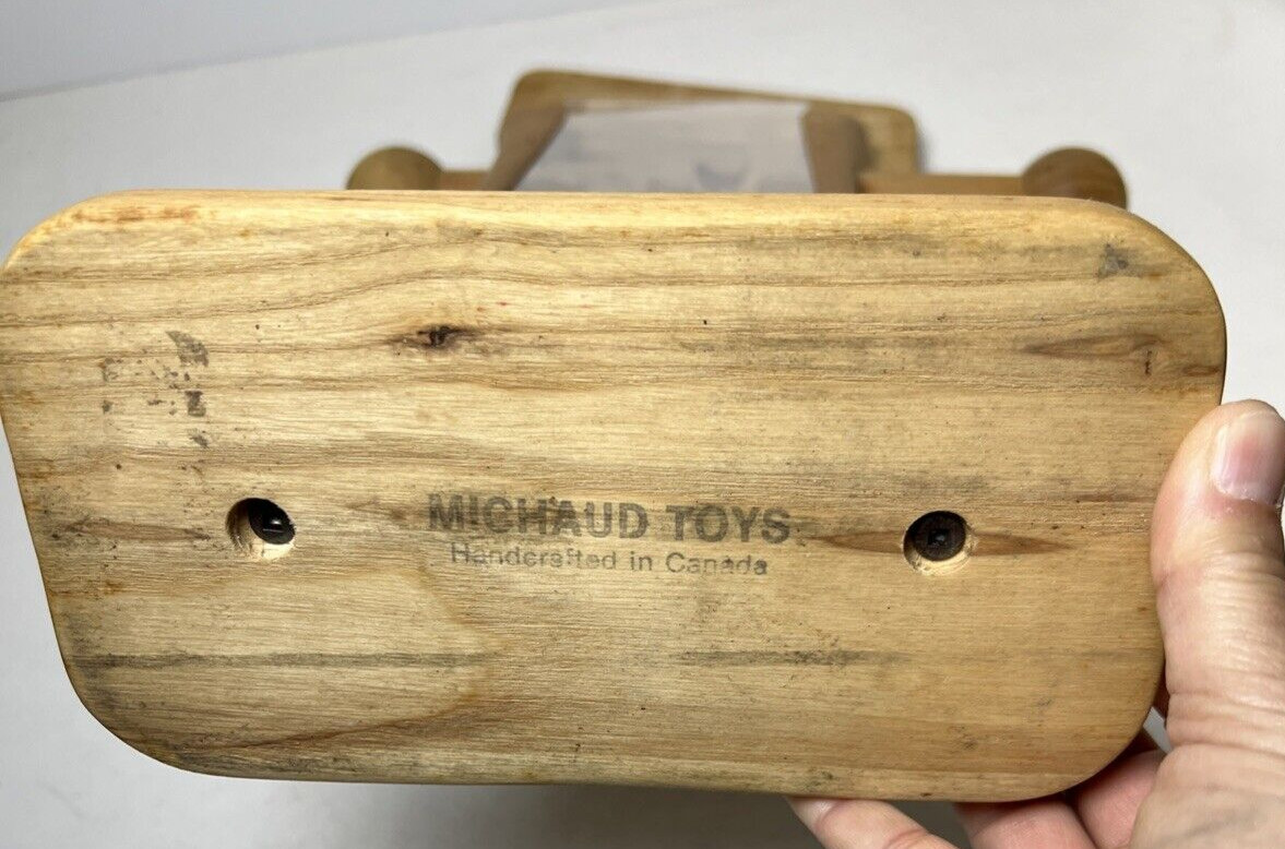 Michaud Solid Wood Toy Marble Gumball Dispenser Handmade in Canada 14.5”