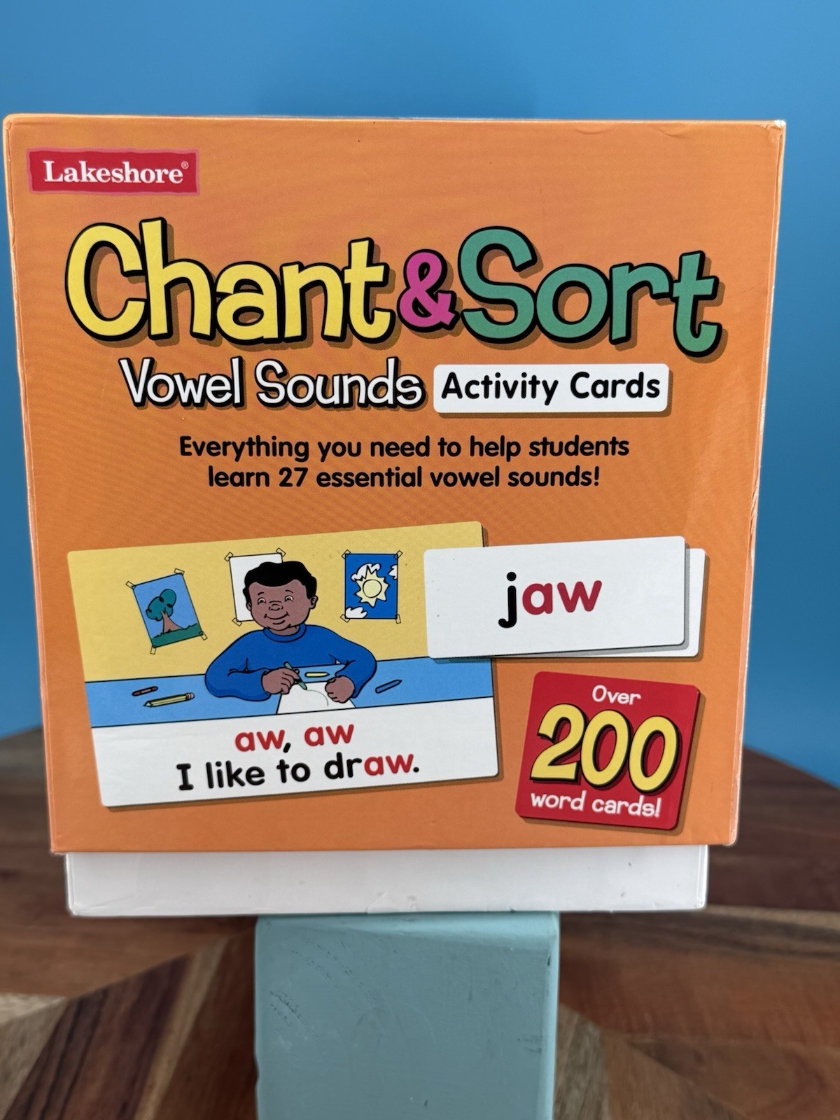 Lakeshore Chant & Sort Vowel Sounds Activity Cards TT317 Complete Teacher Set