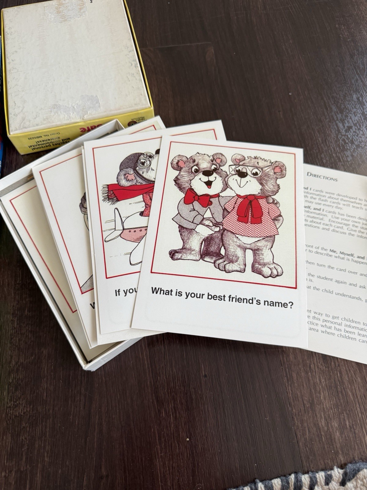 Vtg Awareness Series Safety Flash Cards PlayED Games & Media Materials Manners