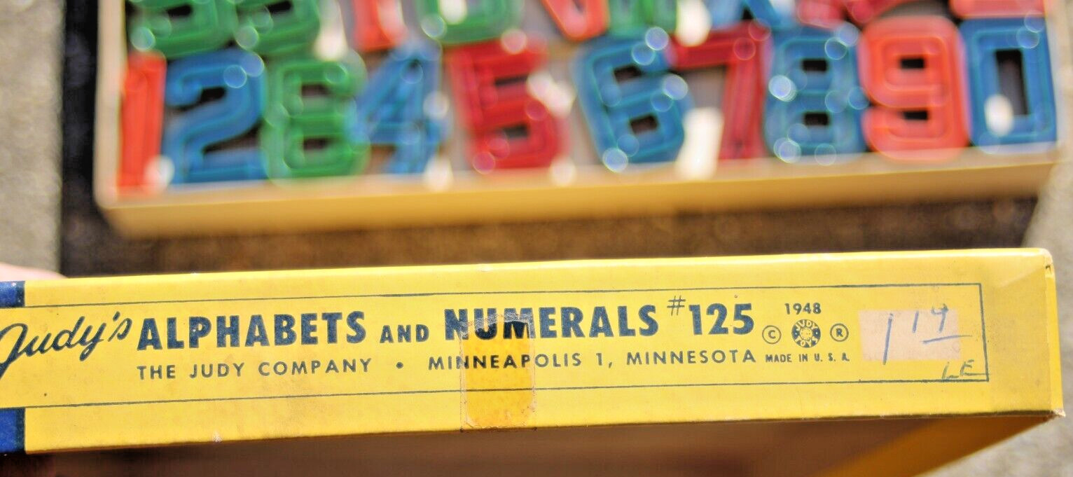 1948 Judy’s Alphabets and Numerals # 125 The Judy Company Made In USA
