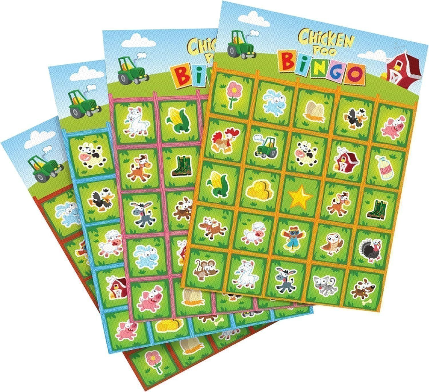 Goliath Chicken Poo Bingo Game – Wind-Up Chicken Drops Poos On Bingo Game