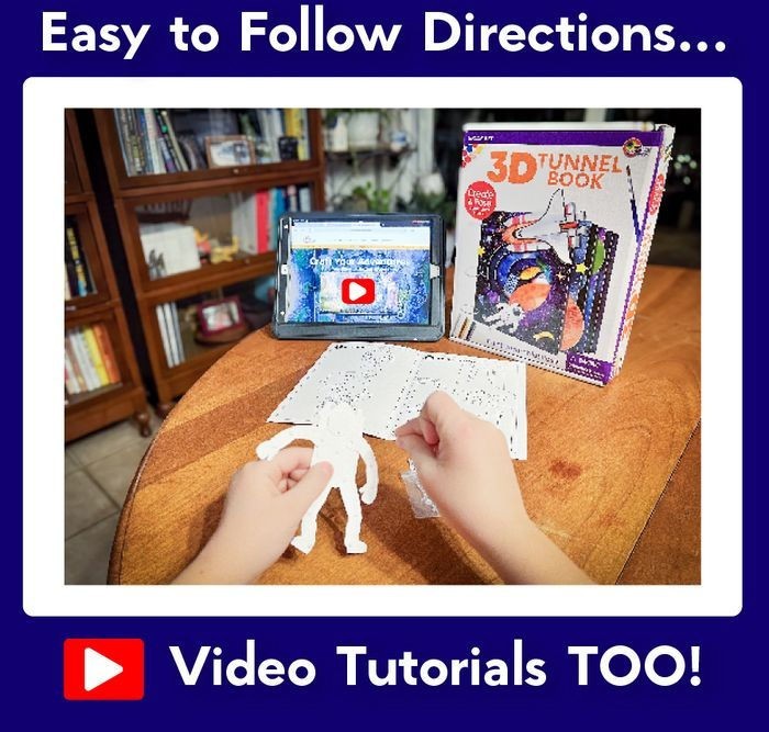 Make Your Own Space Astronaut Shuttle Planet Galaxy 3 Dimensional Book STEM