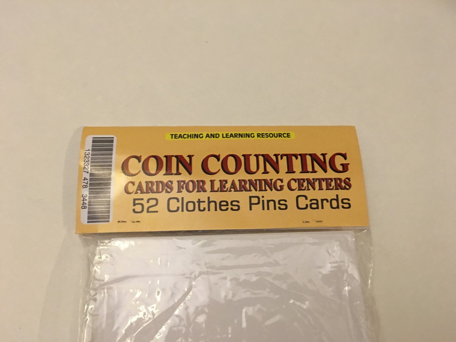 Coin Counting – Cards for Learning Center 52 Cards- math money Teaching supplies