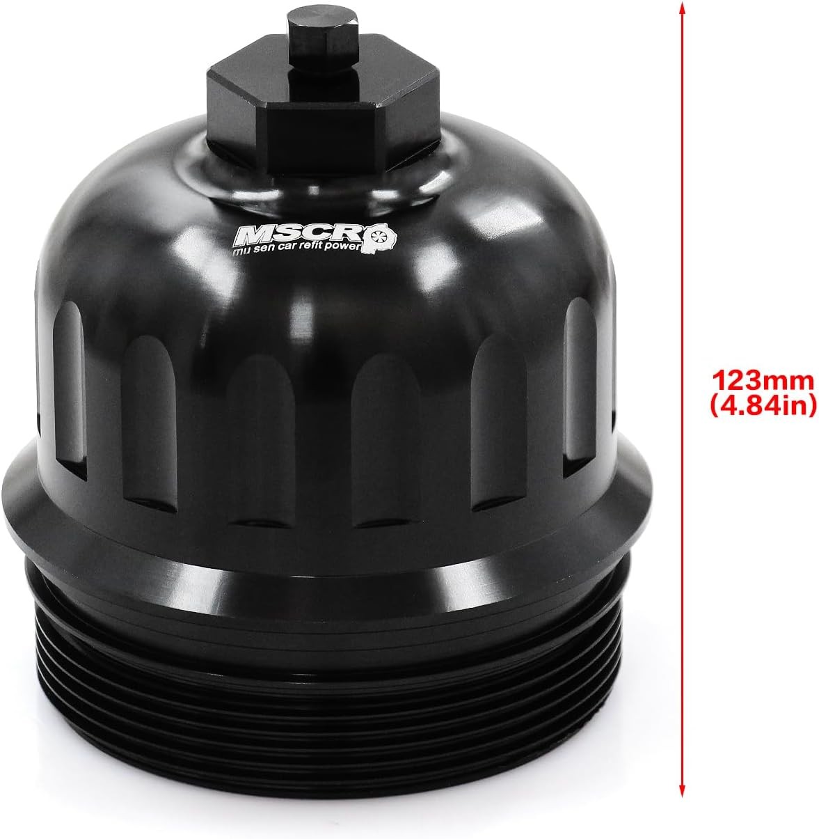 Billet Fuel Filter Housing Cap Compatible with 2017-2019 Chevy/GMC 6.6L L5P