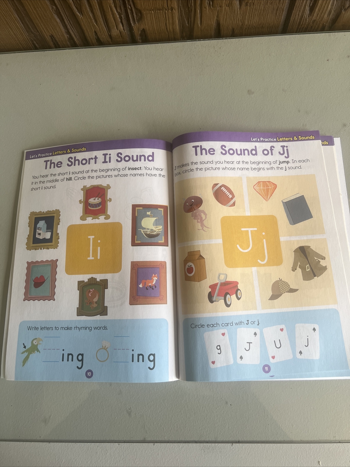 LET’S PRACTICE LETTERS & SOUNDS Workbook AGES 4+ NEW ABC’s, A11