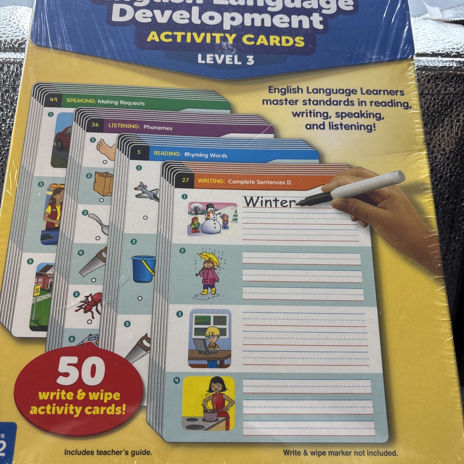 Lakeshore English Language Development Activity Cards Level 3, Grades K-2, Alph…