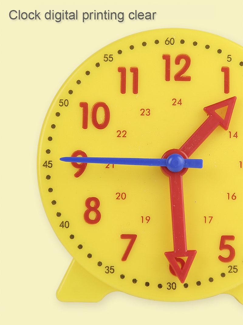 Children Time Learning Clock Puzzle Montessori Educational Matching Toy