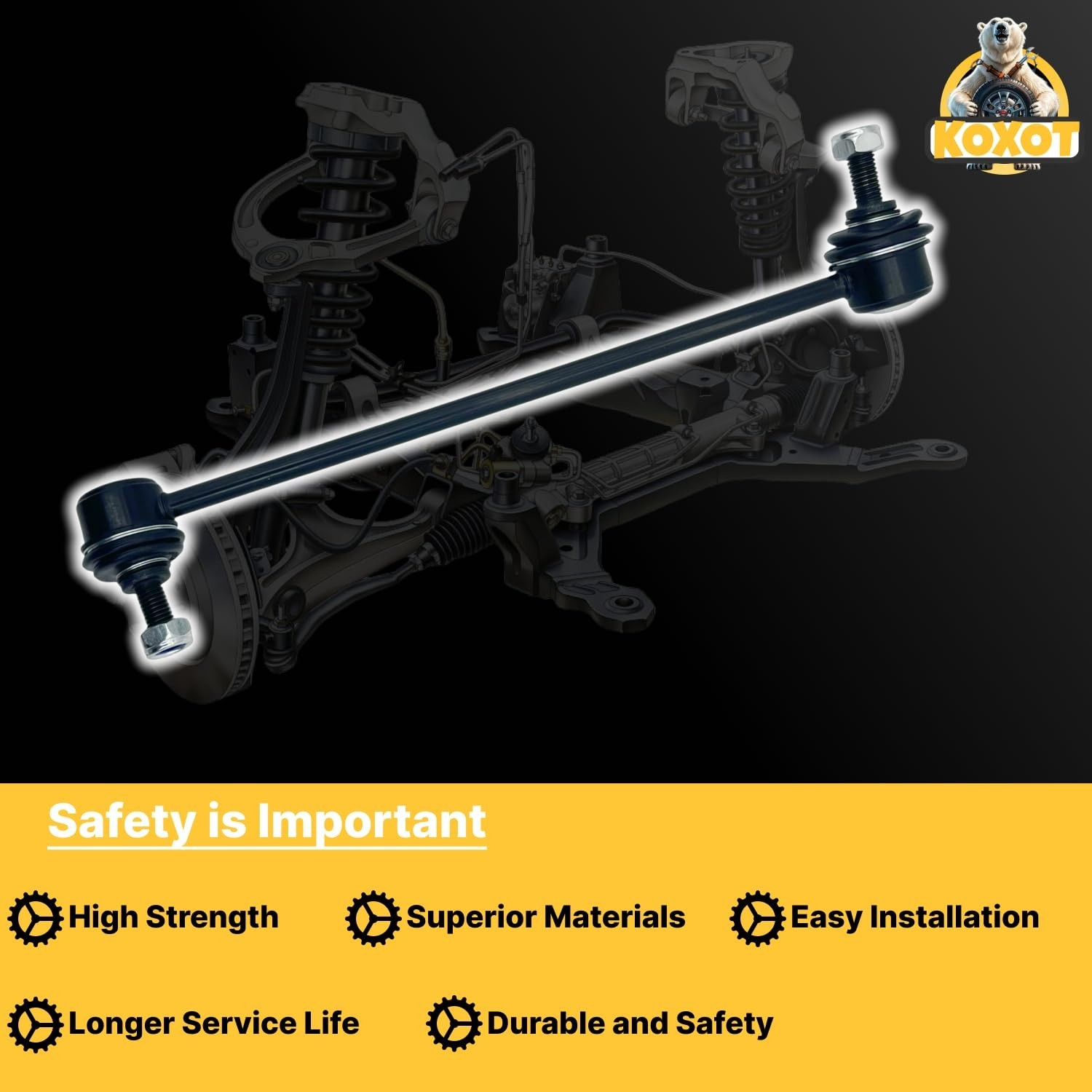K750751 K750752 2Pcs Front Sway Stabilizer Bar Link Compatible With Mazda 3, …