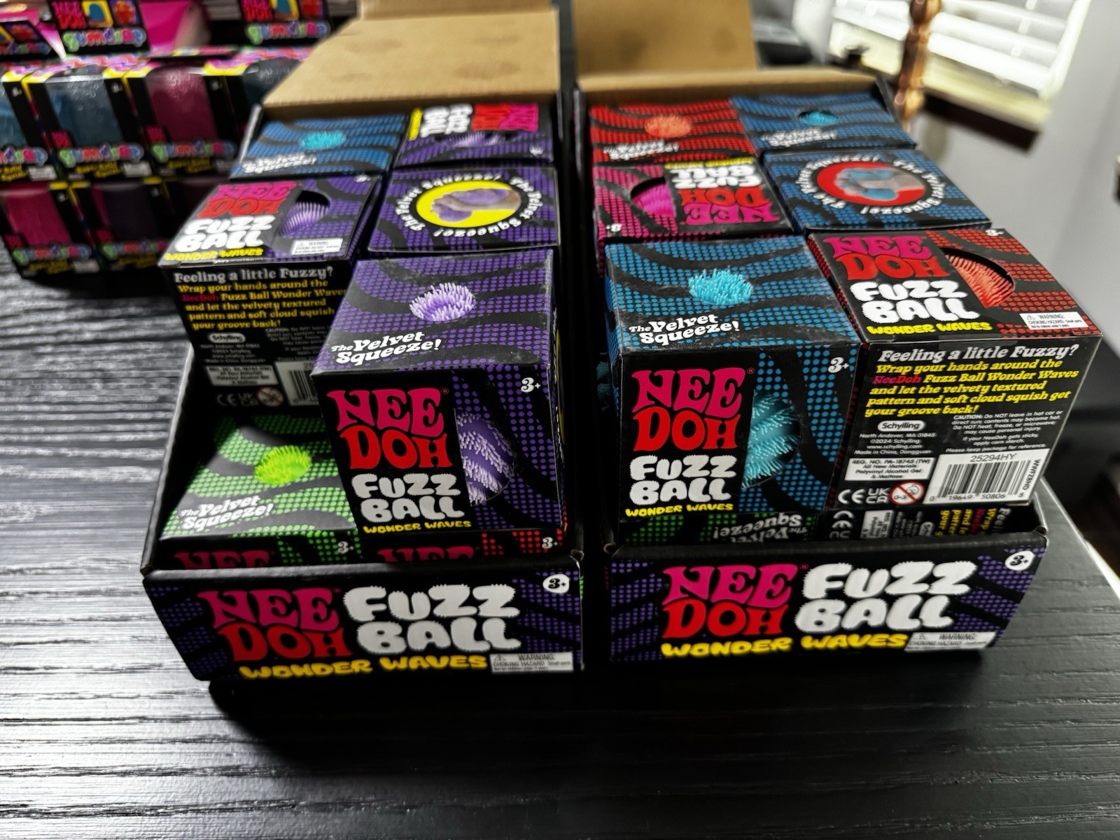 RARE!! AUTHENTIC!! Nee Doh Fuzz Balls Lot Of 19!