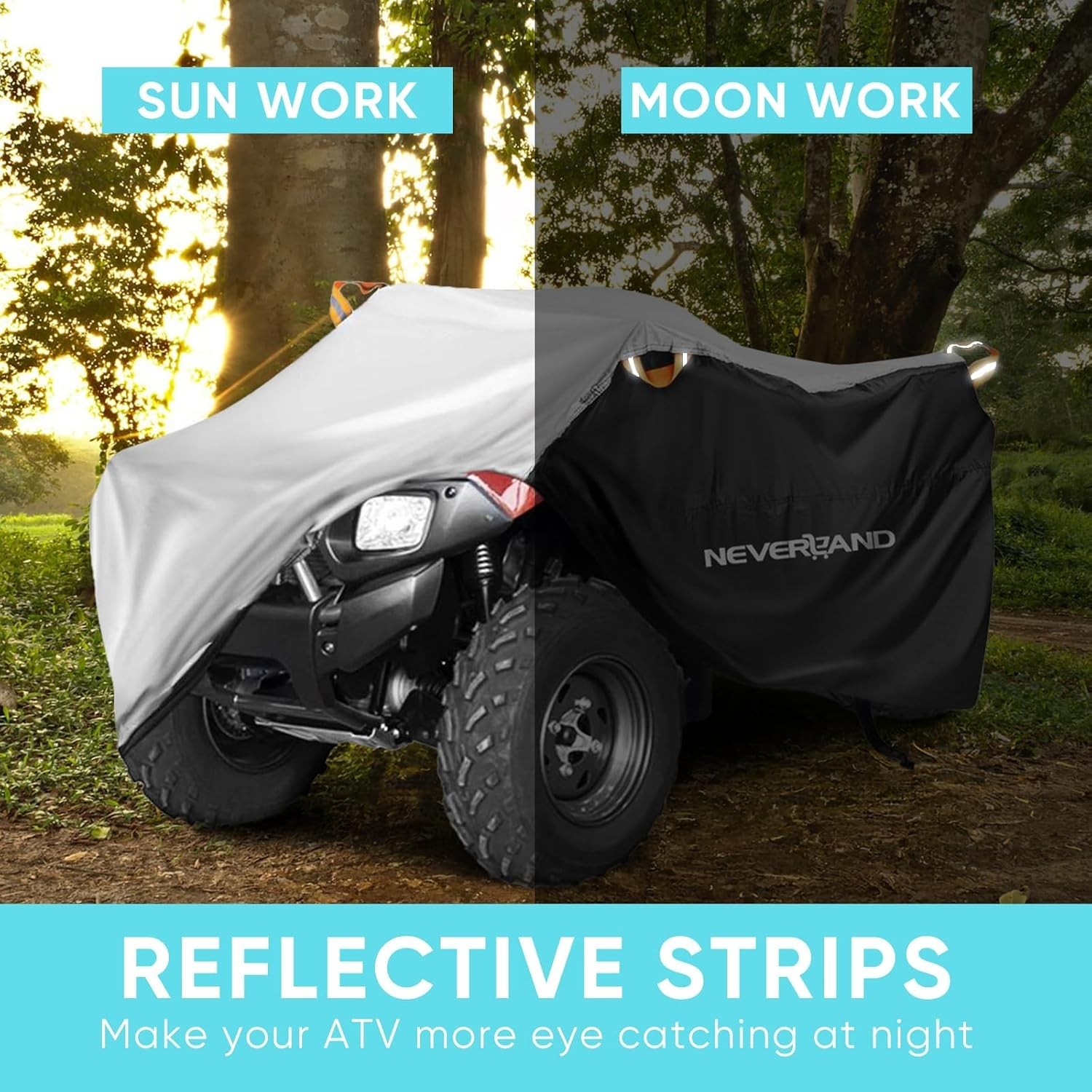 NEVERLAND ATV Cover Waterproof Heavy Duty XXXL Universal Quad Cover Outdoor