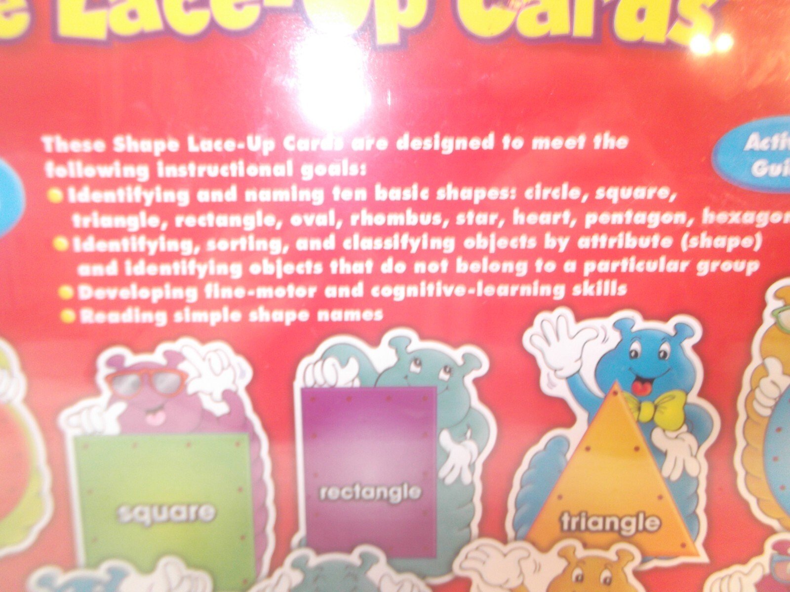 SCHOLASTIC SHAPE LACE UP CARDS NIB