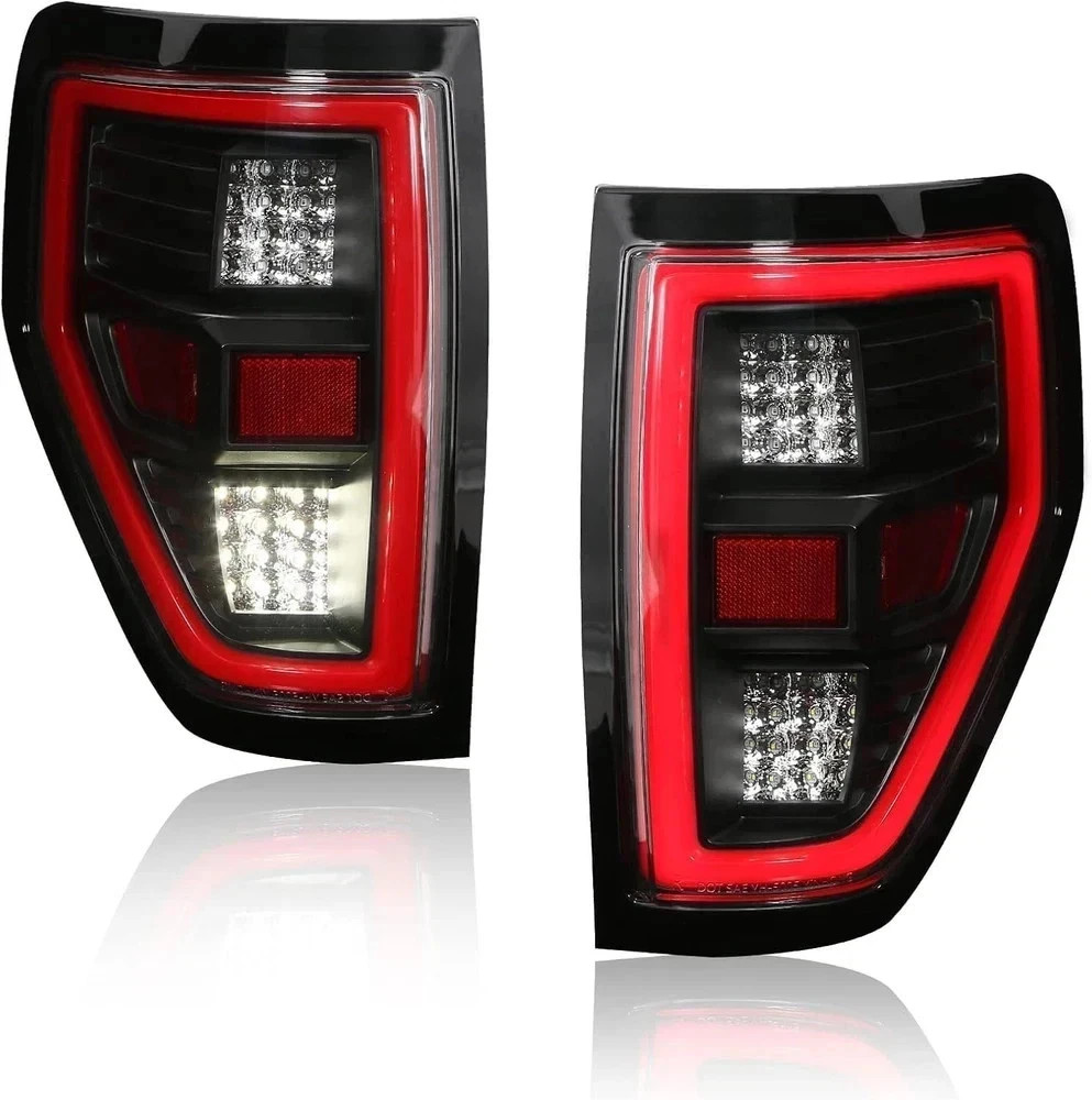 PZ 2009-2014 F 150 LED Tail Lights Assembly with Signal/Runnning Light Clear …