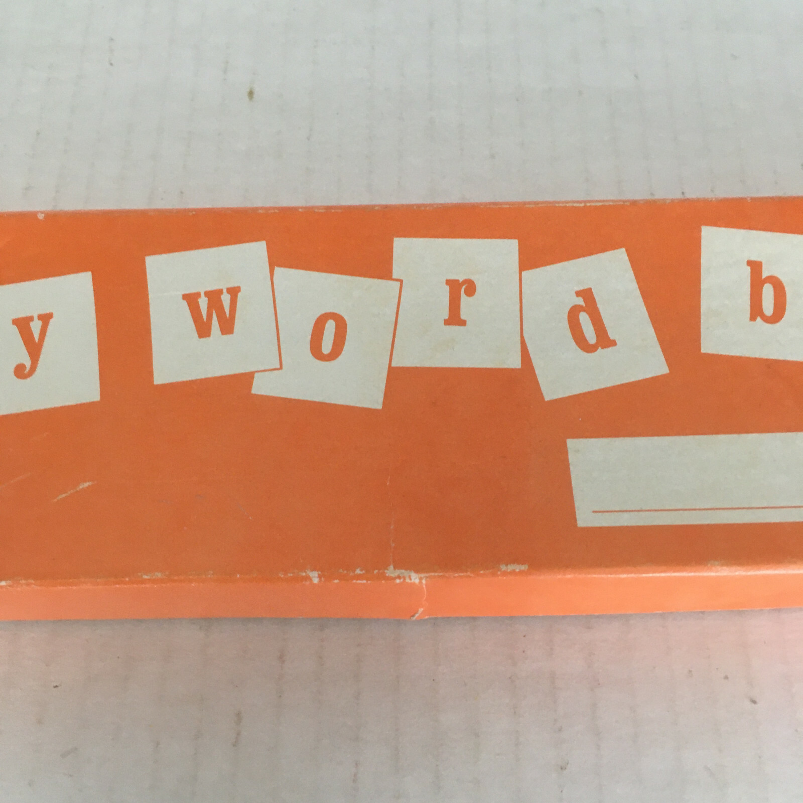 Vintage my word box learning toy paper craft art paper collage supplies
