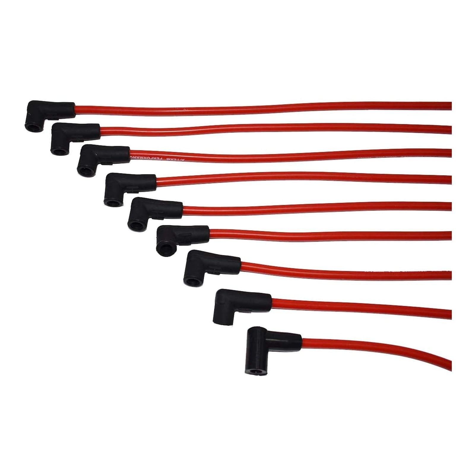 8mm Red Silicone Spark Plug Wire Kit Heat-Resistant Jacket Ignition Set Chevy