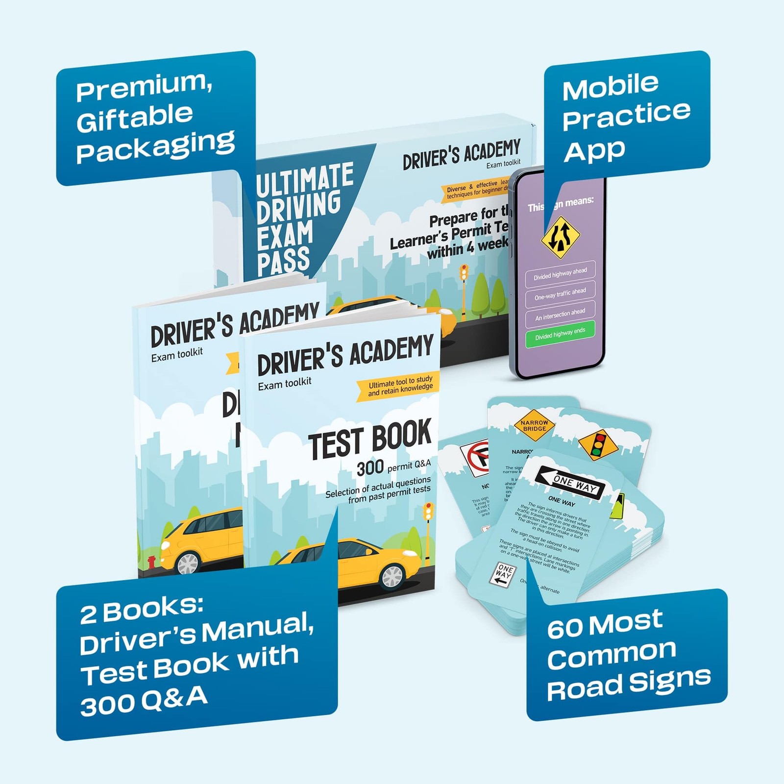 Driving Exam Pass Kit – Gift for Teen Boys and Girls 15-18 Year Old