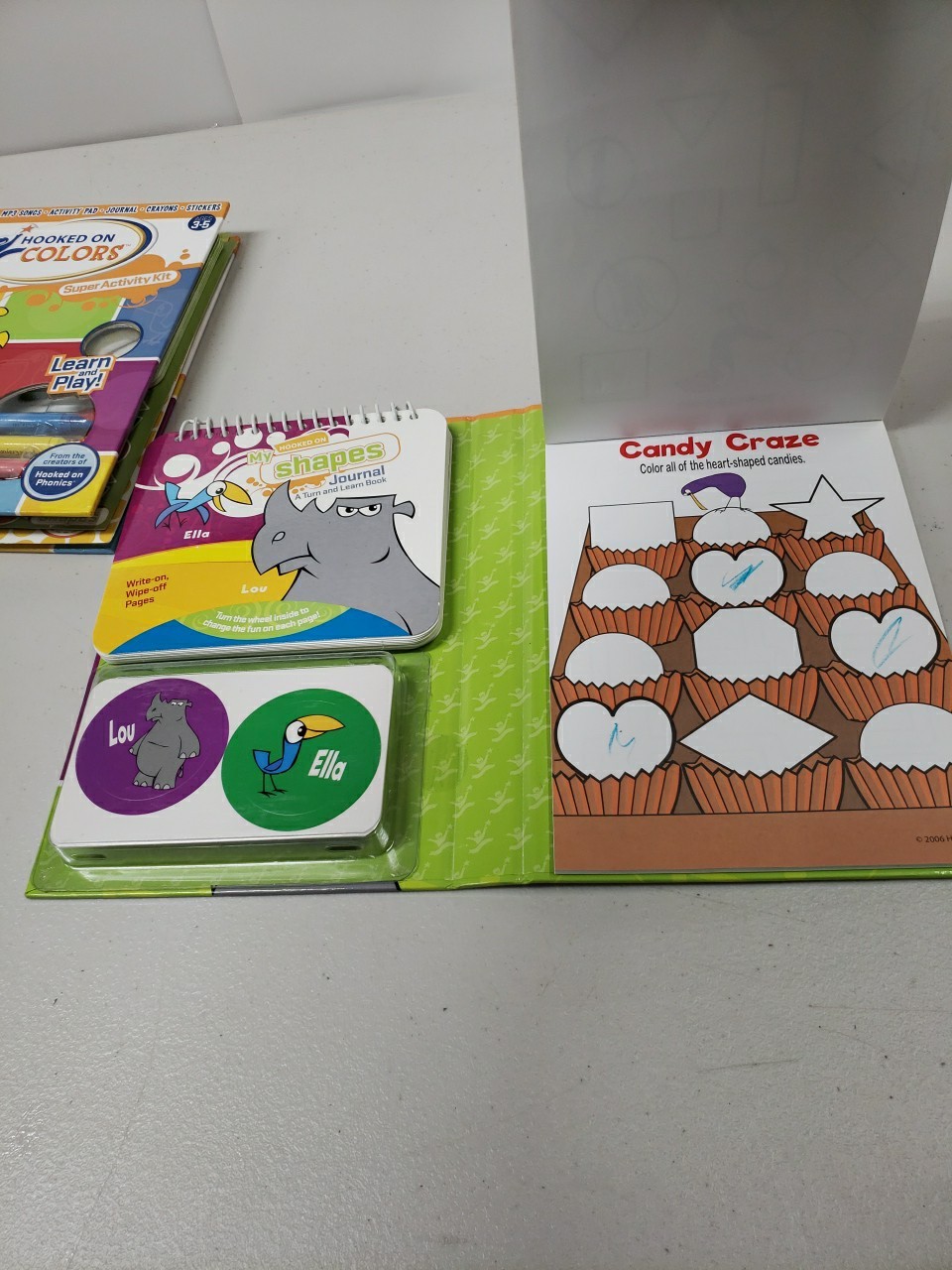 Hooked On Phonics Colors Numbers Shapes Super Activity Kit 3-Pack 2006