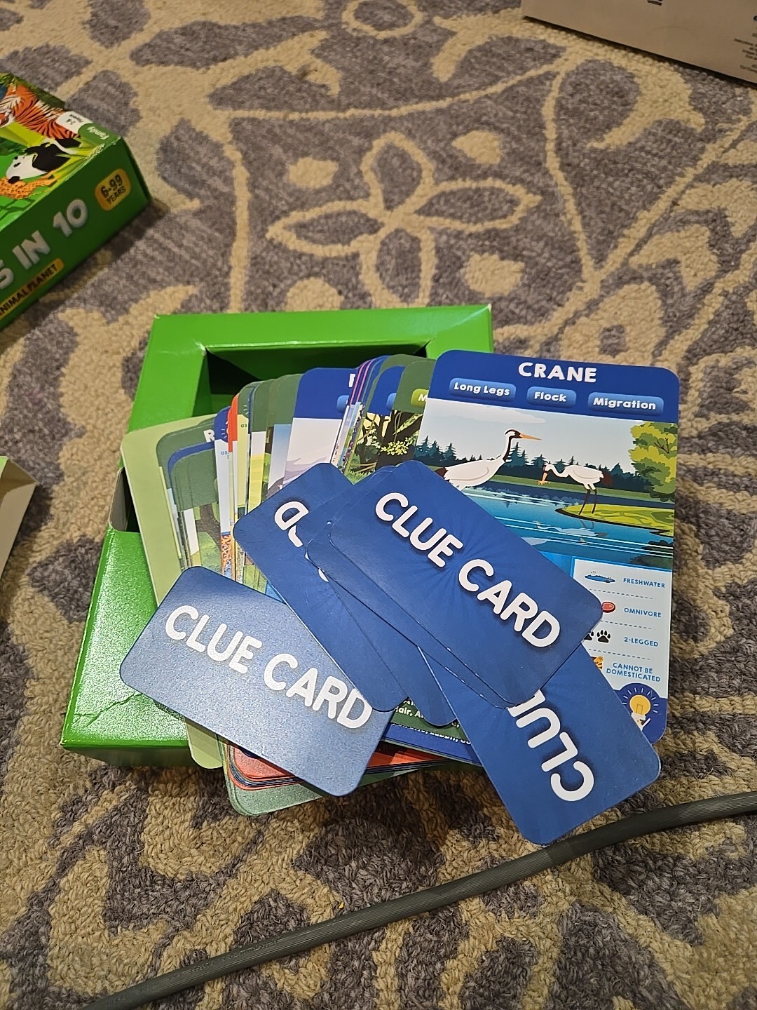 Skillmatics Guess in 10 Animal Planet Card Game Family Game 2-6 Players Age 6-99