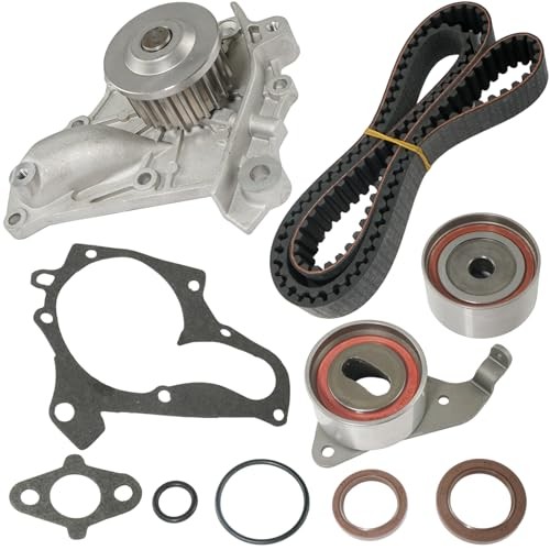 Engine Timing Belt Kit with Water Pump Compatible with 1987-2001 Toyota Camry,