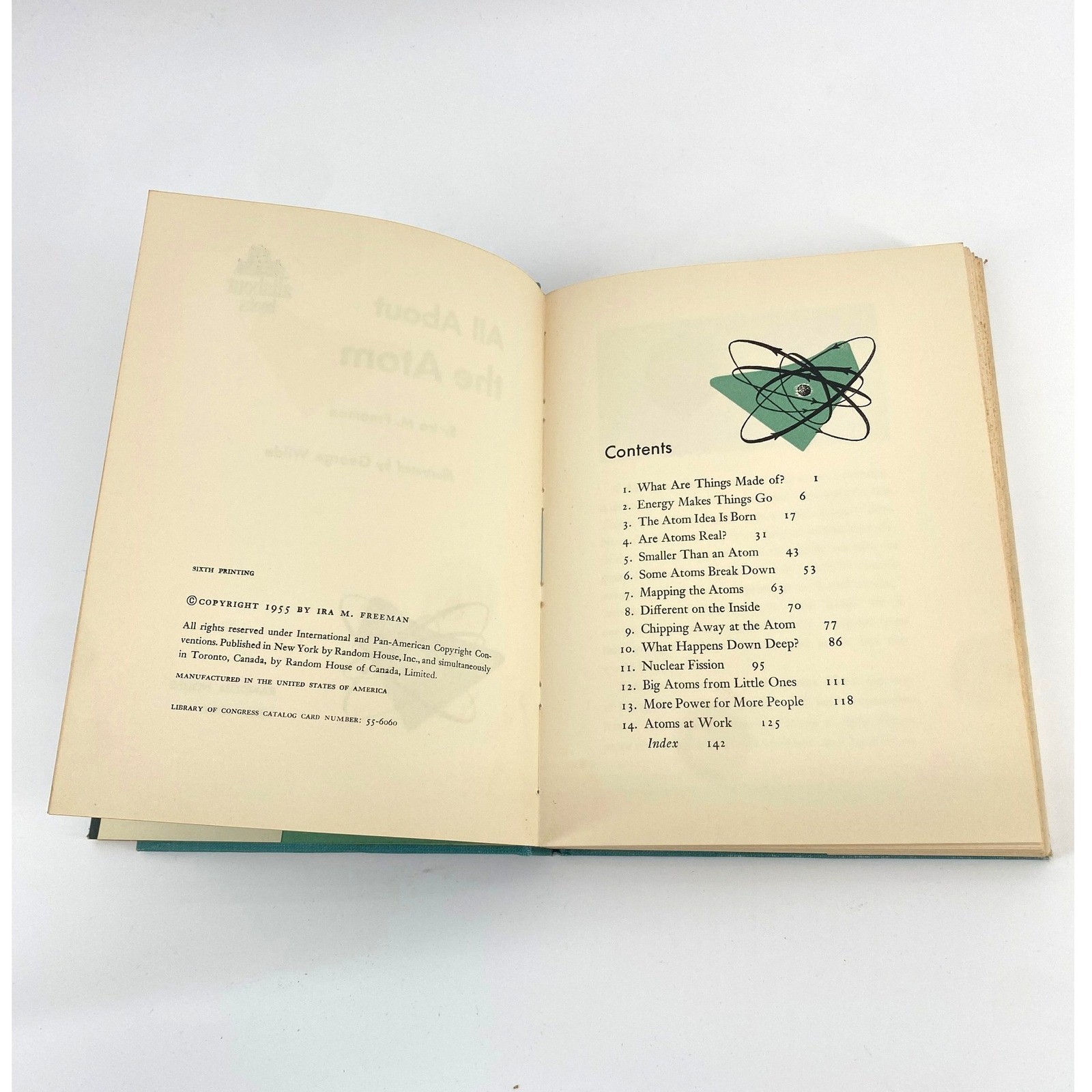 1955 All About The Atom Ira Freeman An All About Books #10 Random House
