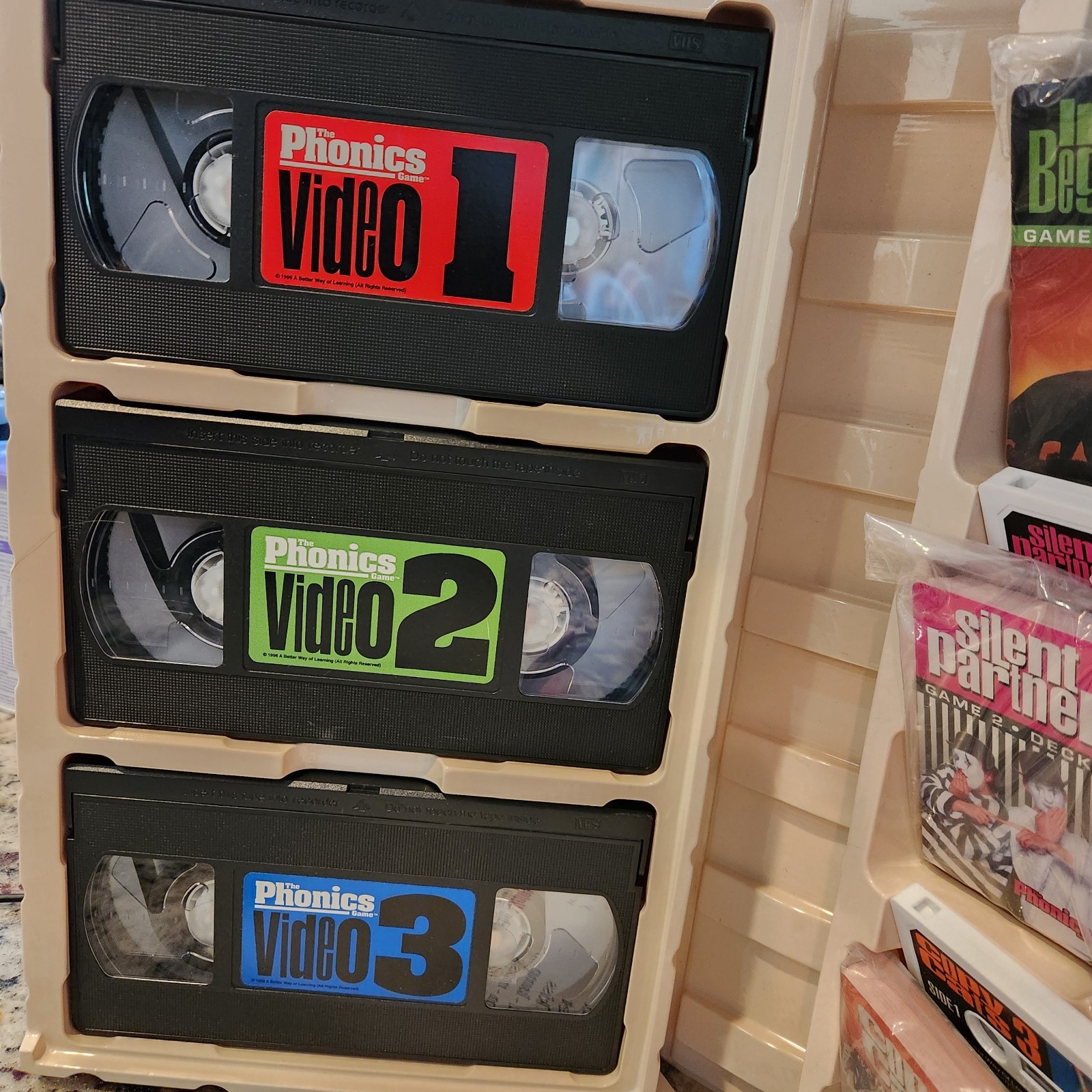 Phonics Game For Better Reading VHS & Cassette Set 90’s -Only Missing Play Book