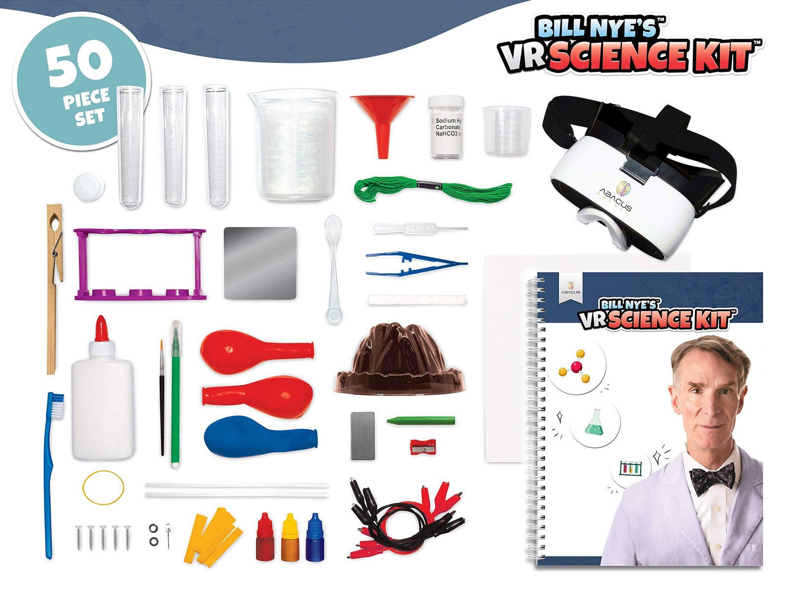 Abacus Brands Bill Nye’s VR Science Kit – Virtual 11 inches x 16 inches, Blue