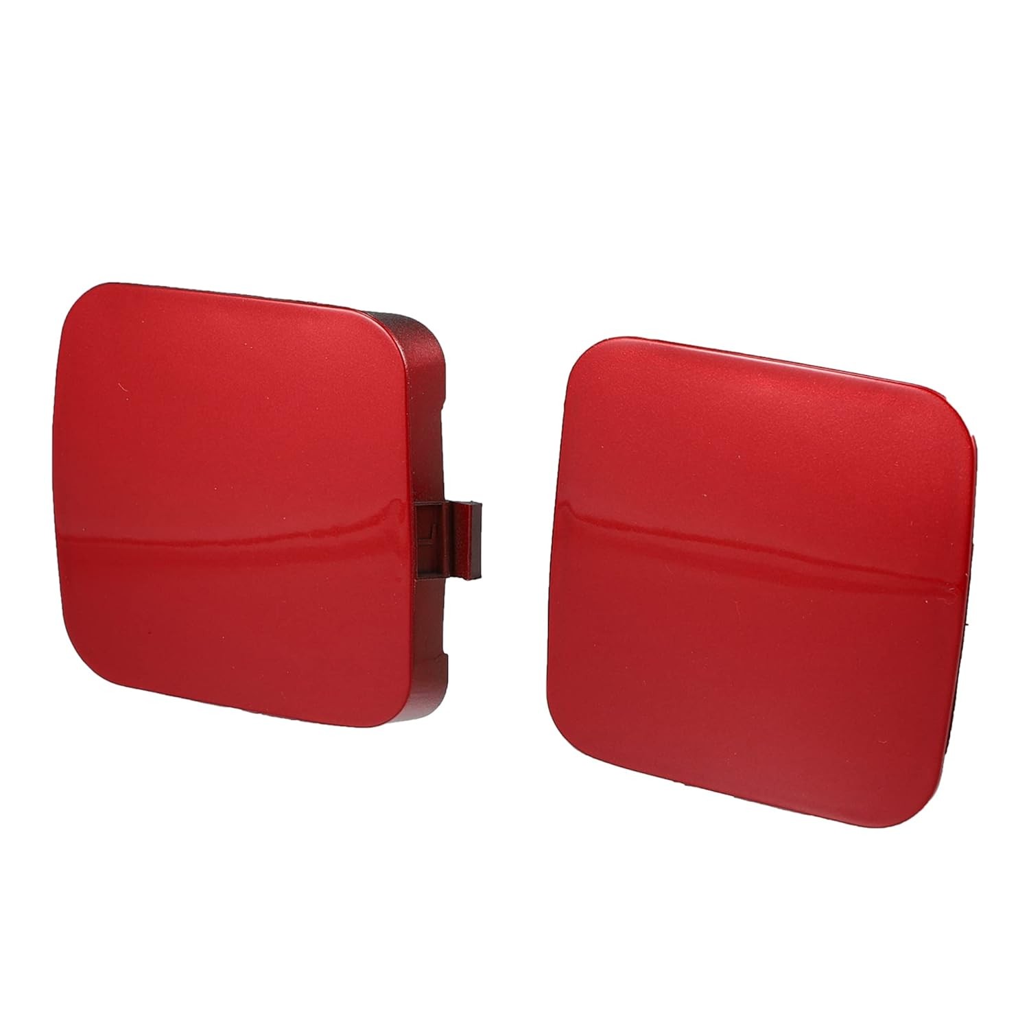 X AUTOHAUX 2Pcs Red Front Left Right Bumper Tow Hook Cover Cap for Toyota RAV4 2