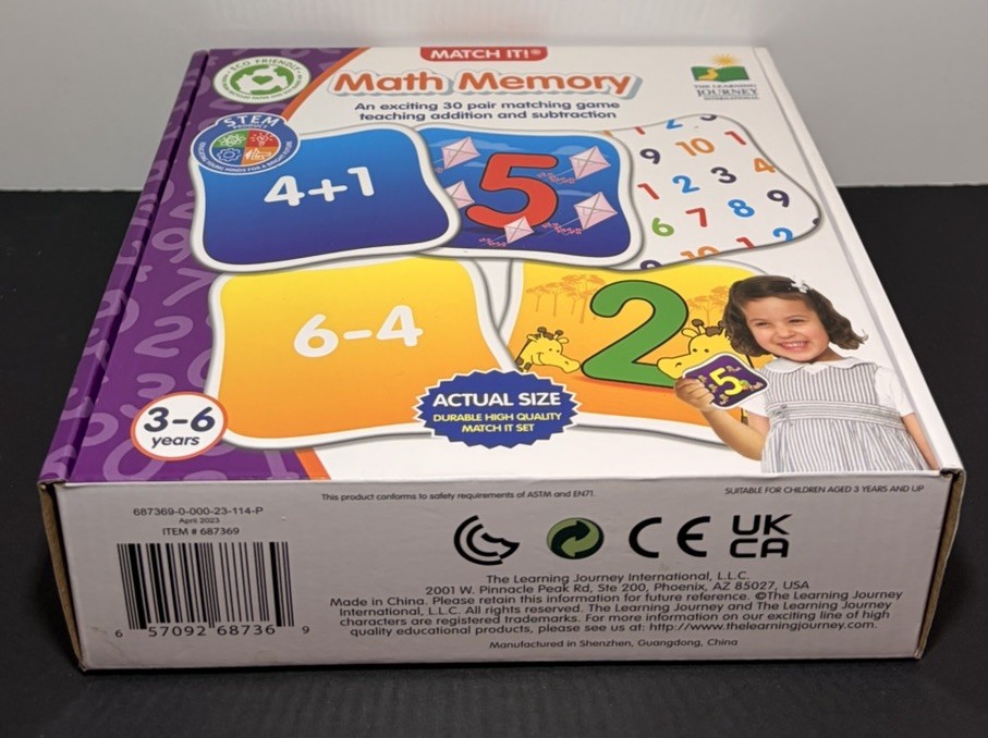 The Learning Journey Match It! – Math Memory – Ages 3-6 | 1+ players NEW